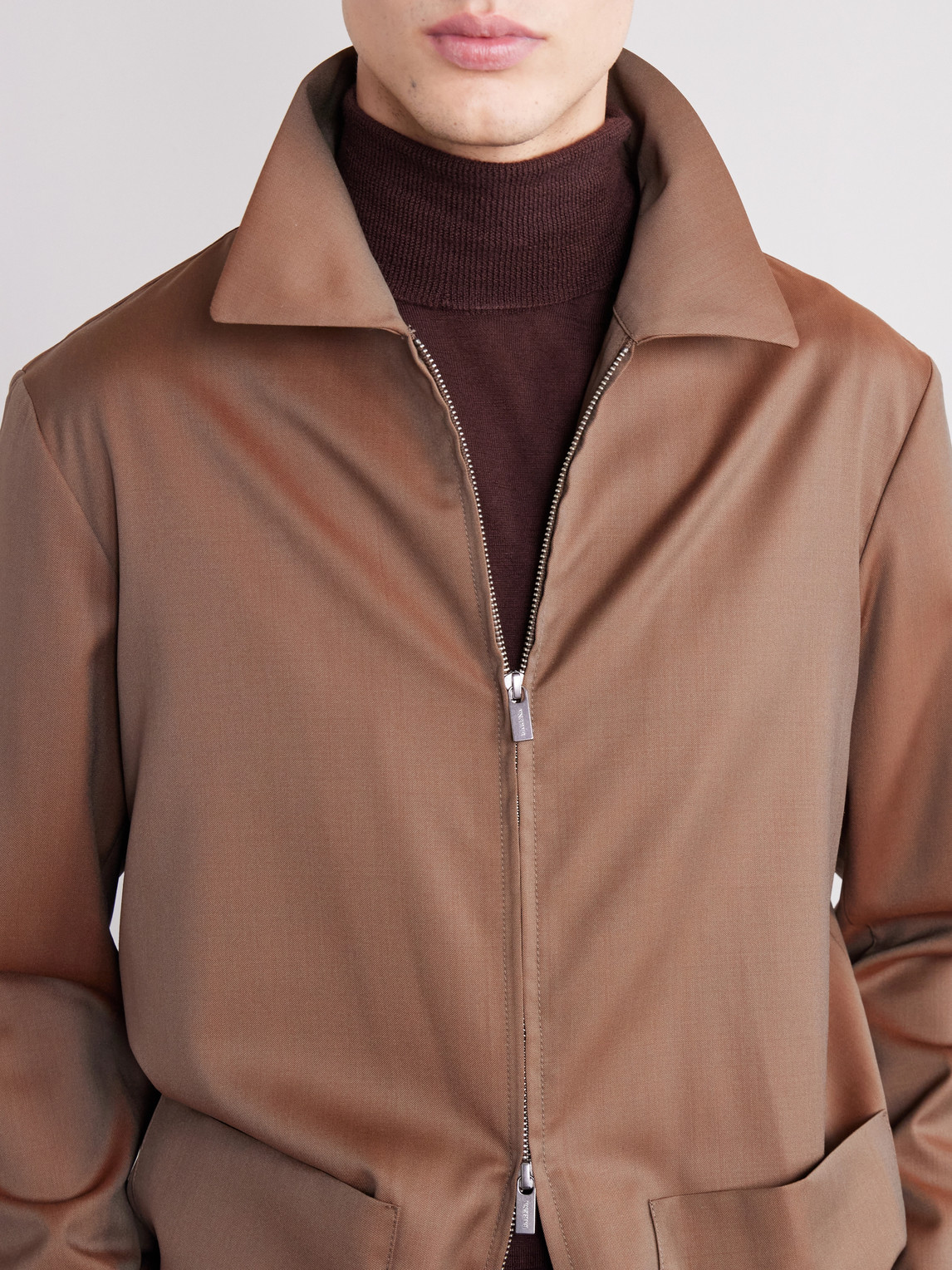 Cotton-Blend Gabardine Overshirt