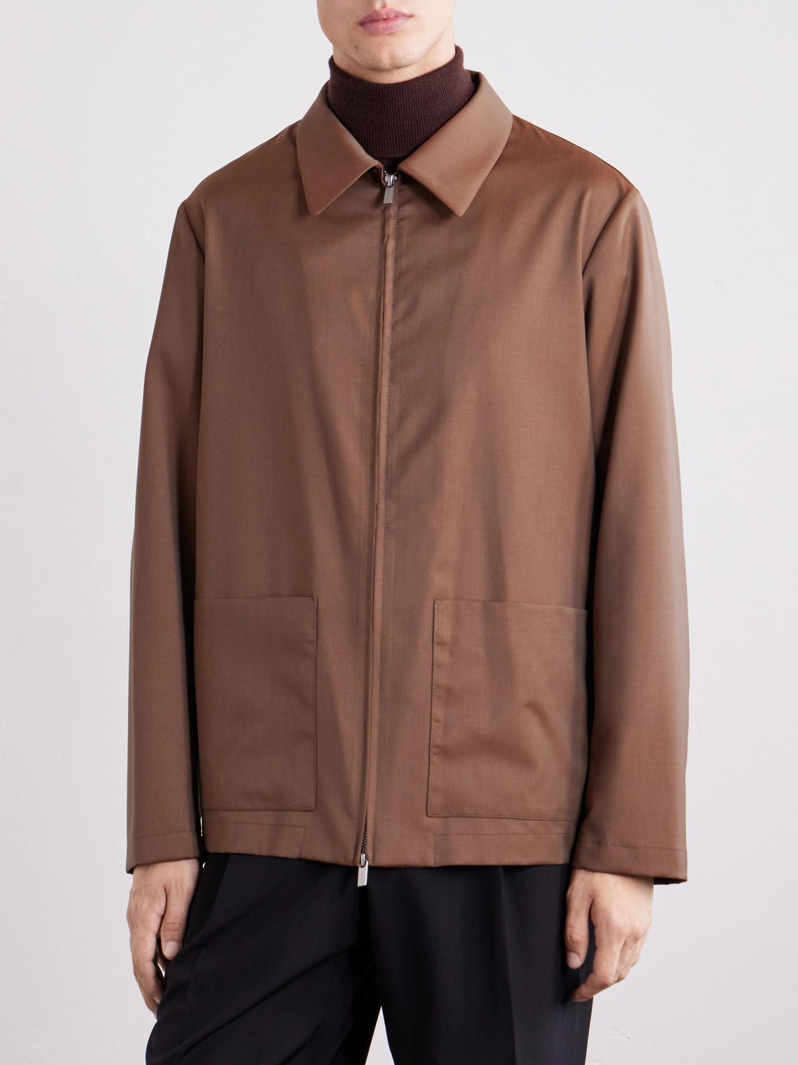 Cotton-Blend Gabardine Overshirt