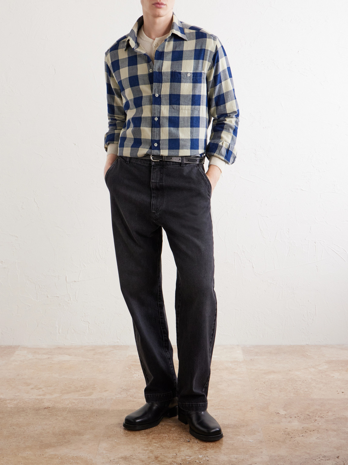 Straight-Leg Cotton Chinos