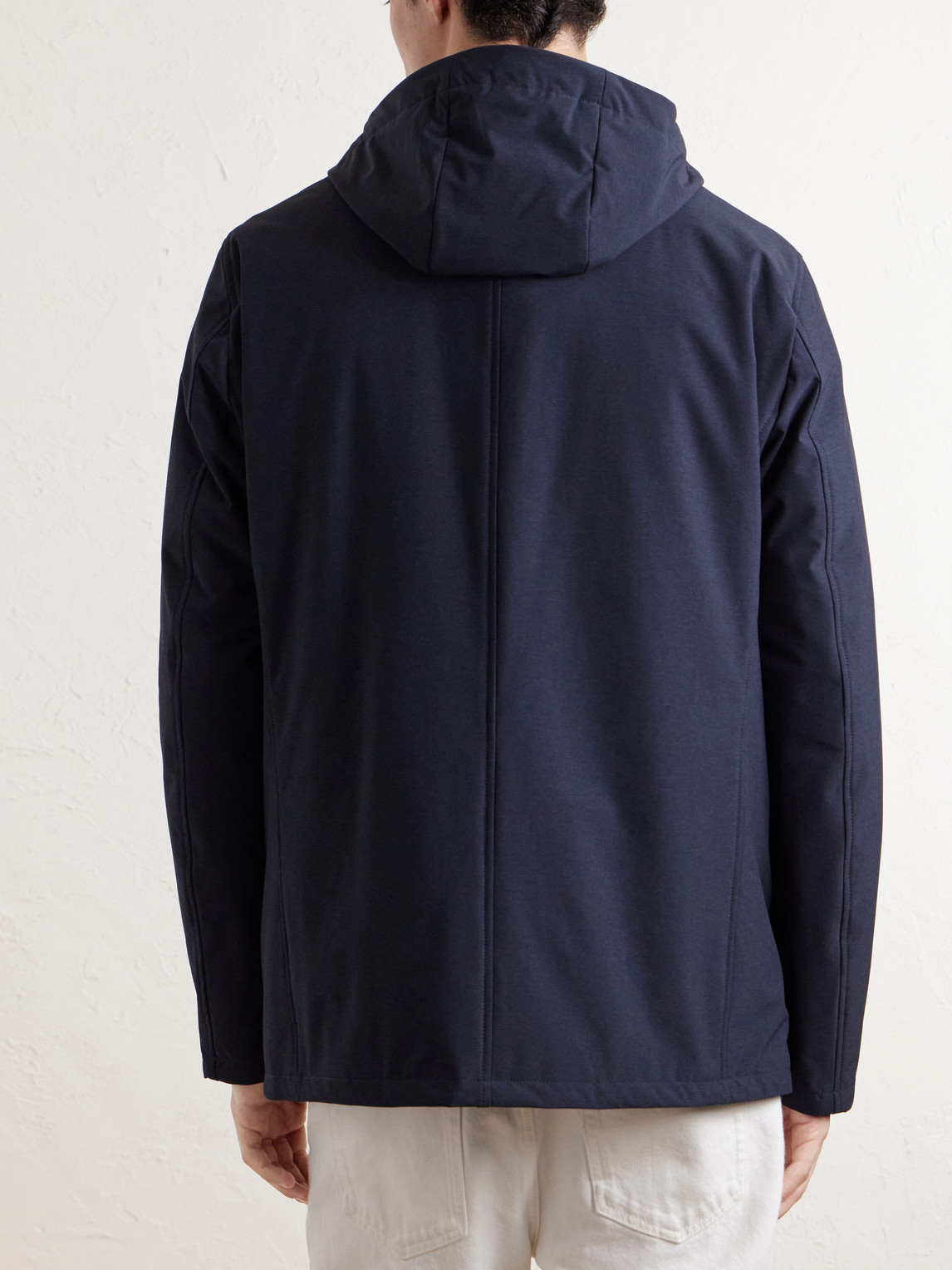Hooded Shell Blazer