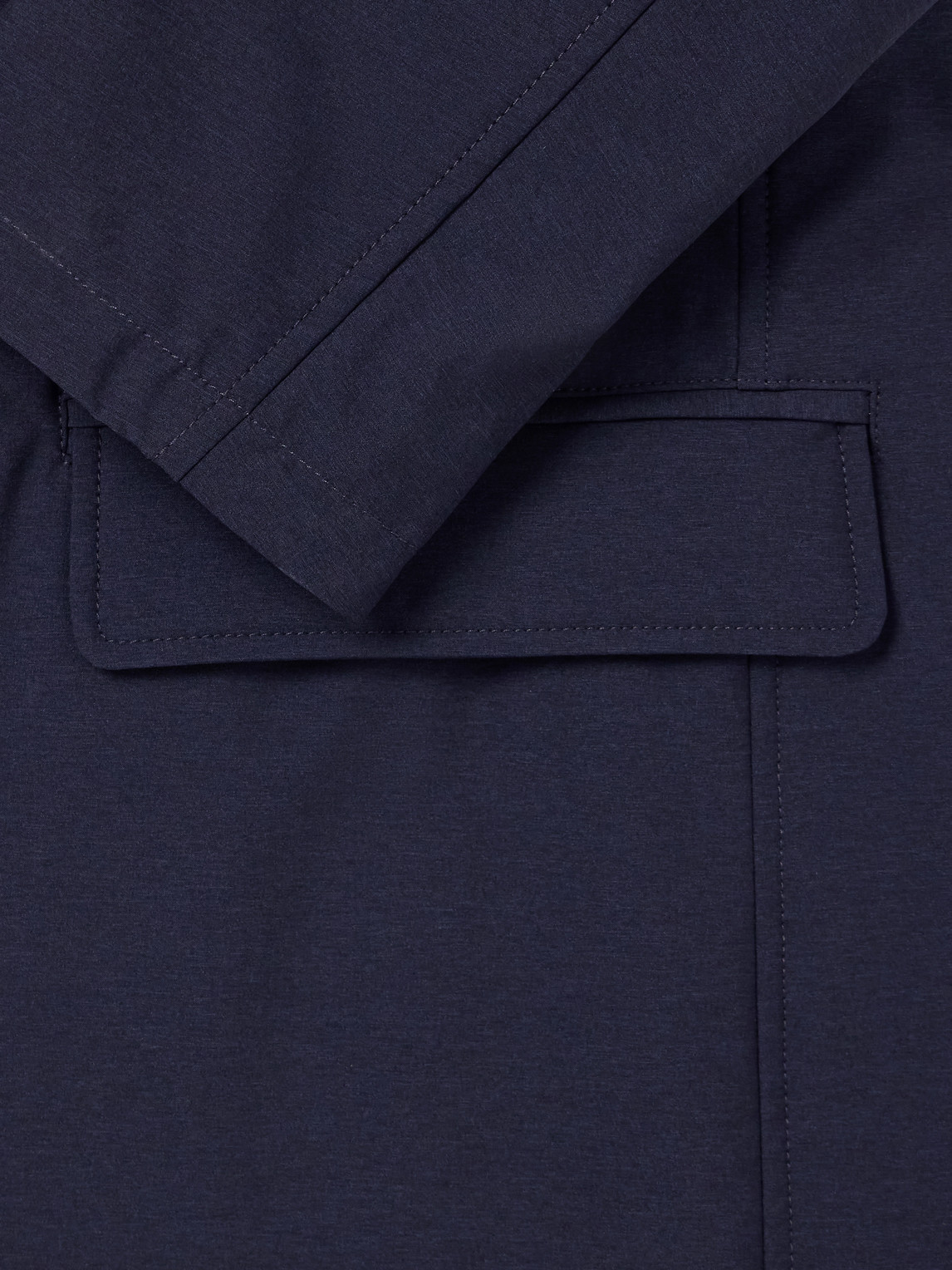 Hooded Shell Blazer