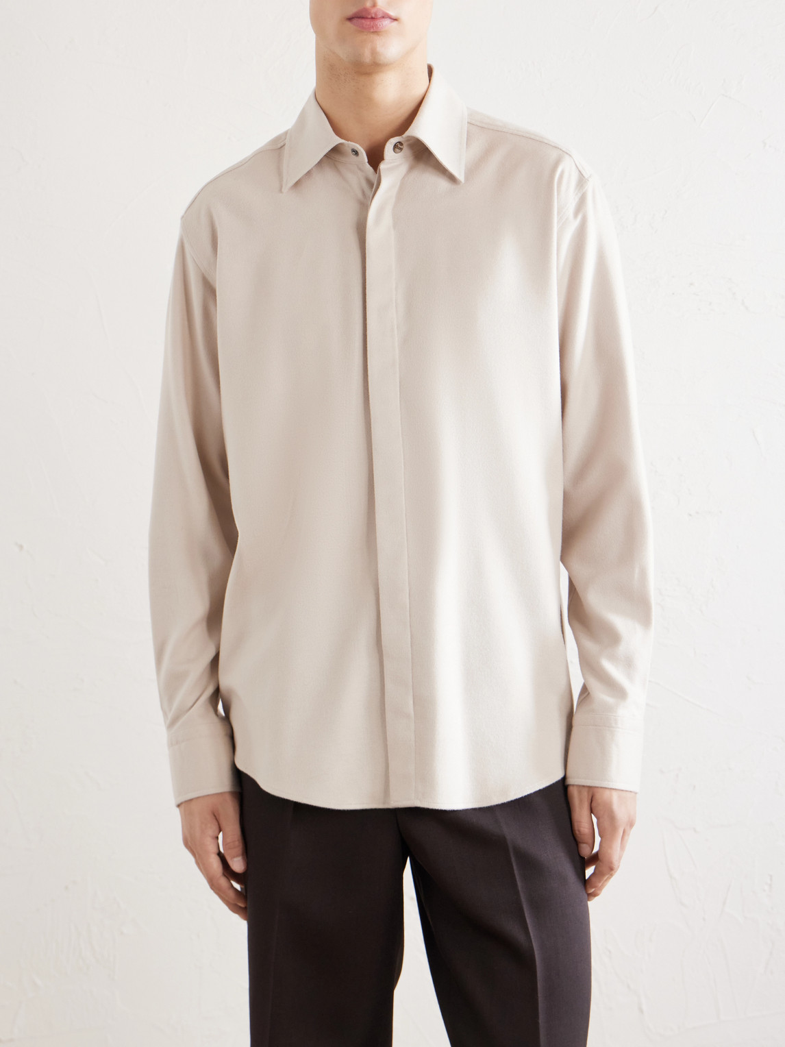 Silk And Cashmere-Blend Shirt