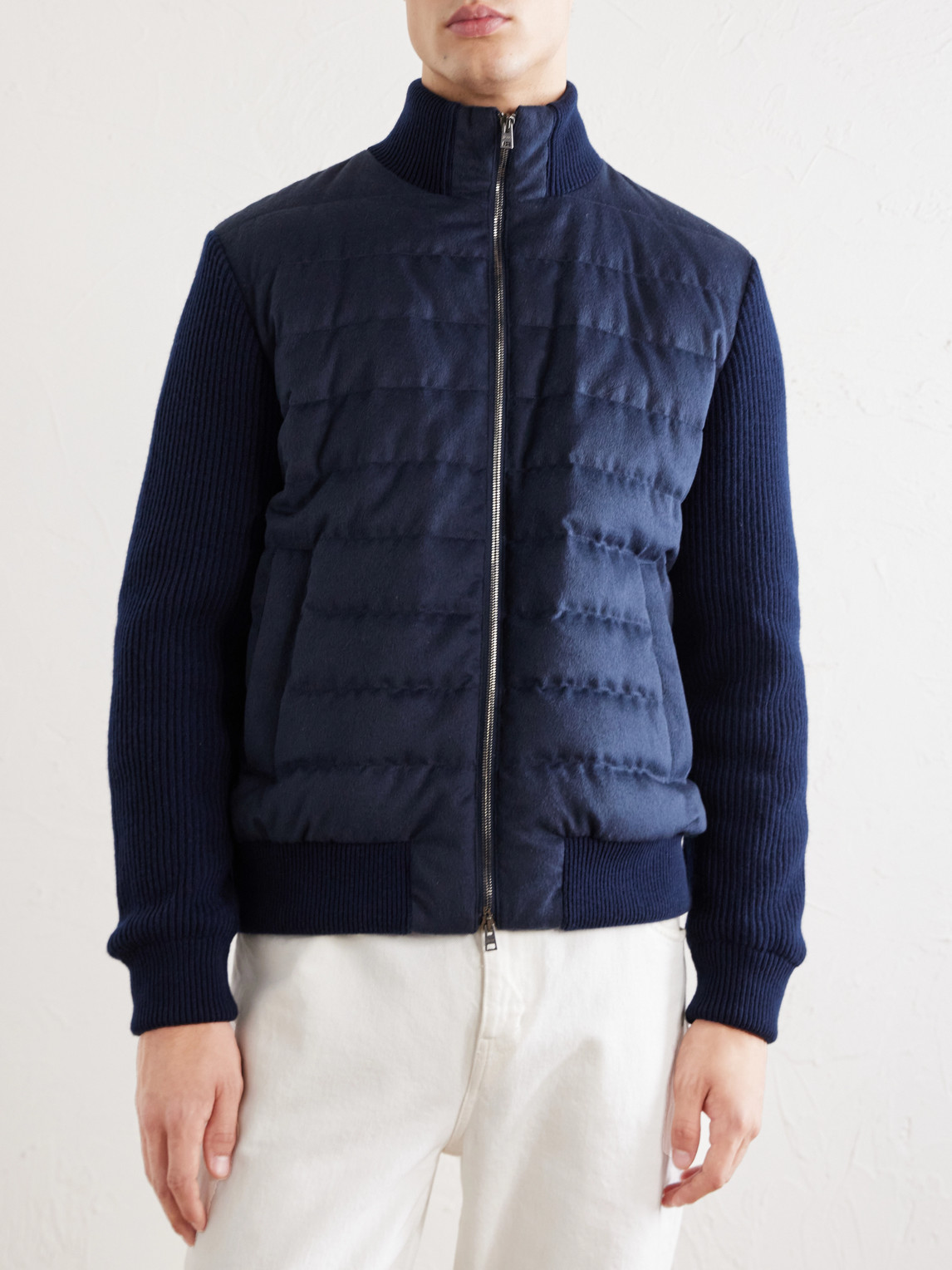 Quilted Twill Down Jacket