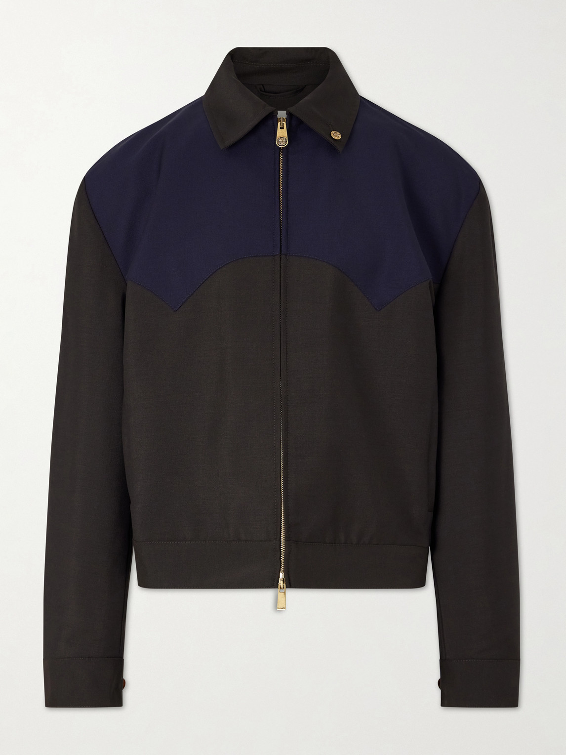 Versace Wool and Mohair-Blend Blouson Jacket IT 50