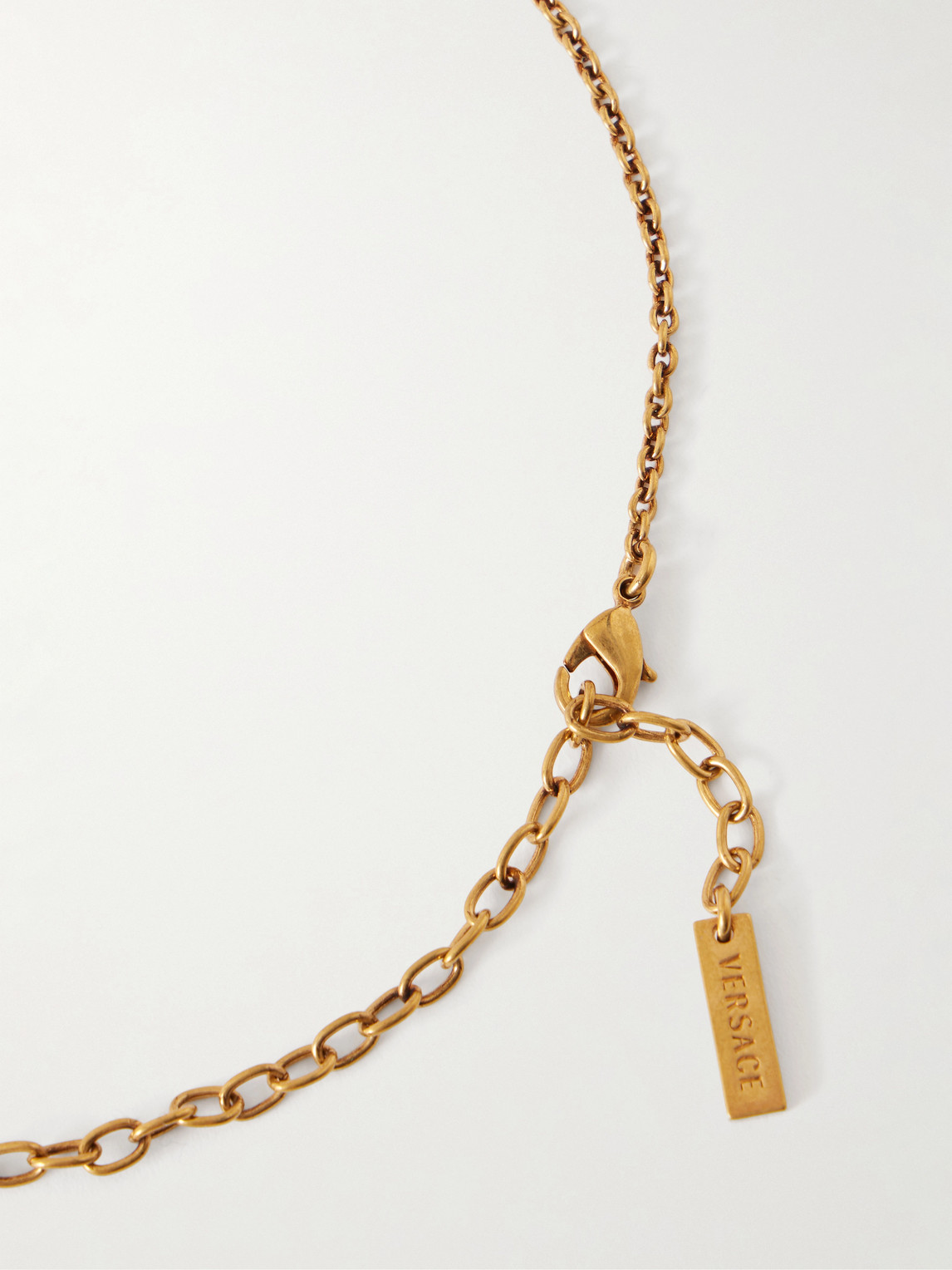  Versace - Seal Necklace - Men - Metallic 
