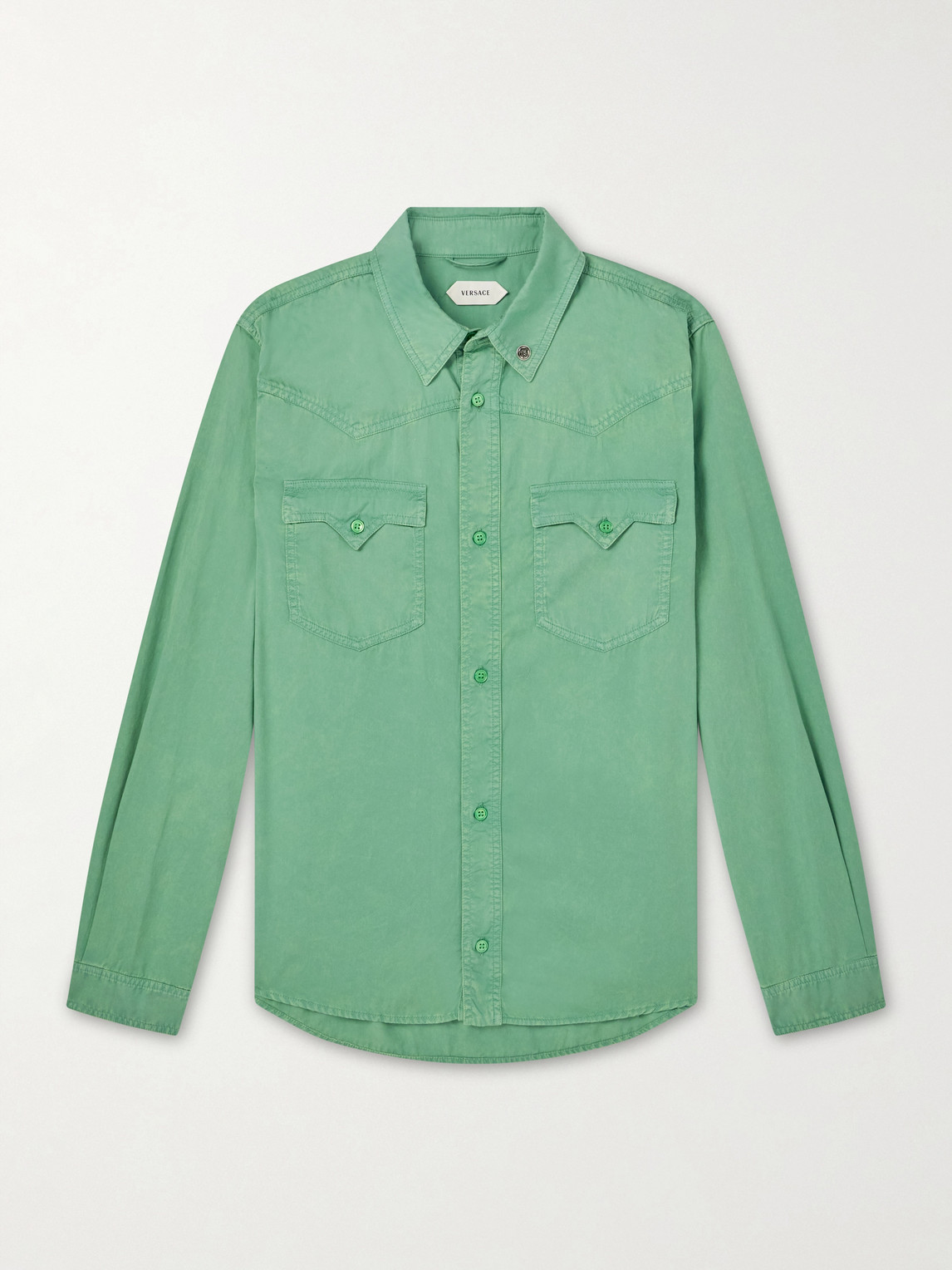 Versace Cotton-Poplin Shirt - Men