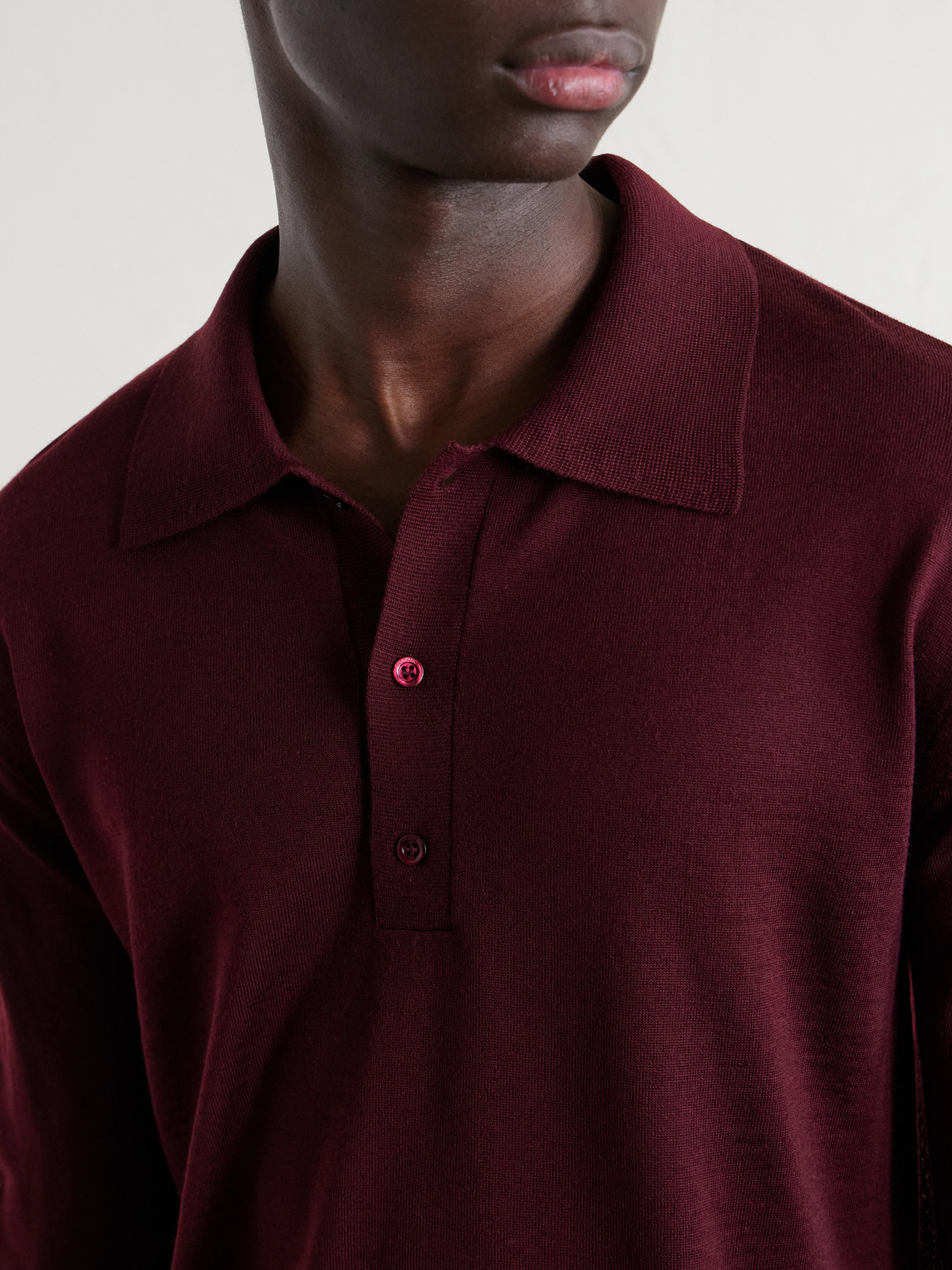 Garavani - Logo-Embroidered Virgin Wool Polo Shirt