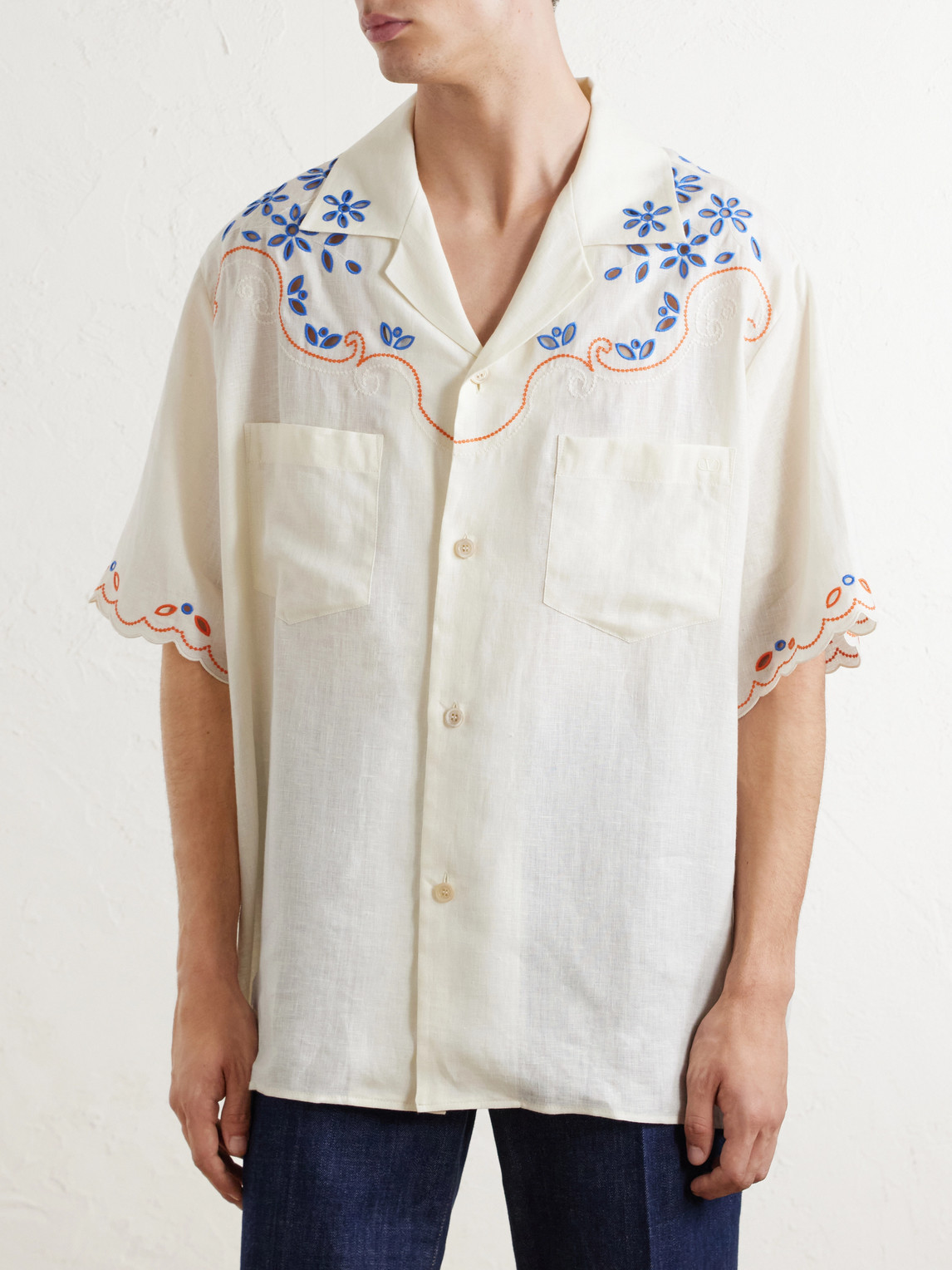 Garavani - Camp-Collar Linen