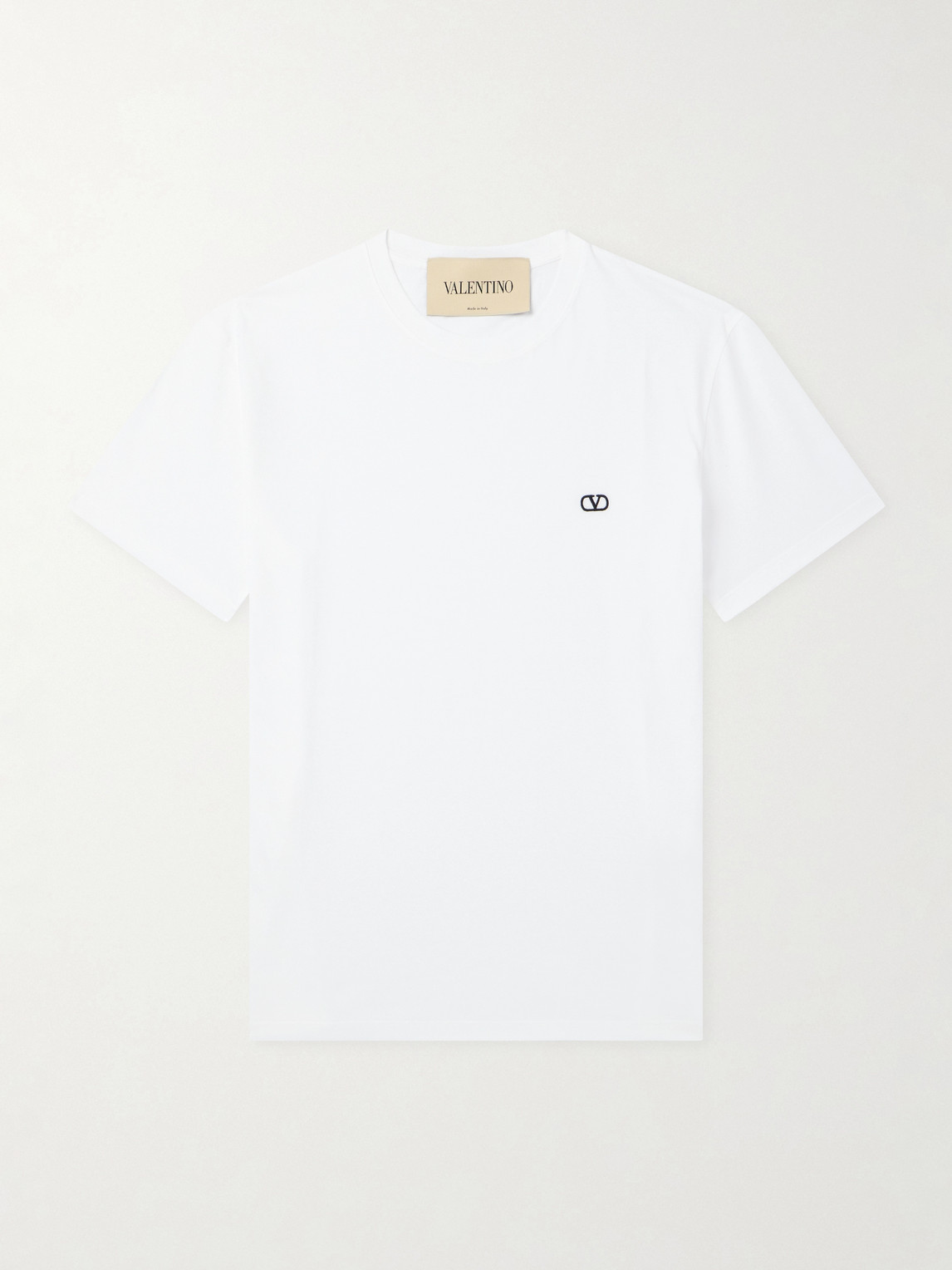 Valentino Garavani Logo-Embroidered Cotton-Jersey T-Shirt - Men | Thumbnail 6 Valentino Garavani Logo-Embroidered Cotton-Jersey T-Shirt - Men | Thumbnail 6
