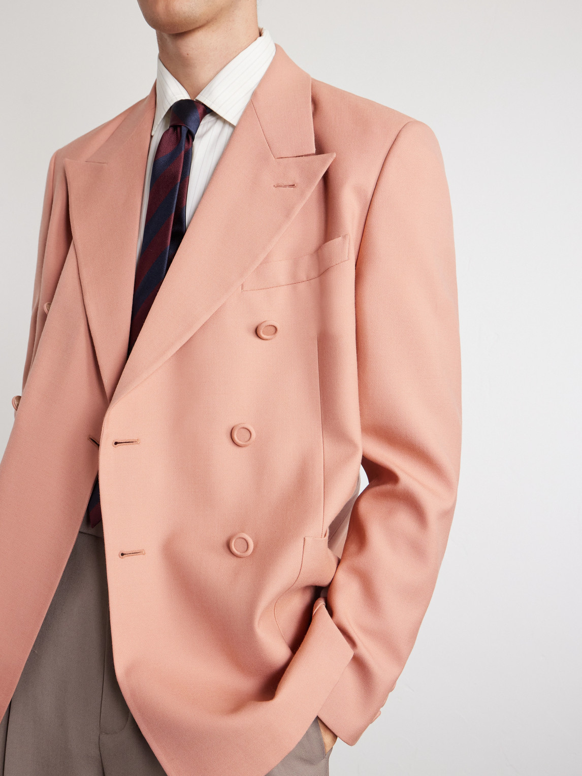 Garavani - Double-Breasted Wool-Nattè Blazer