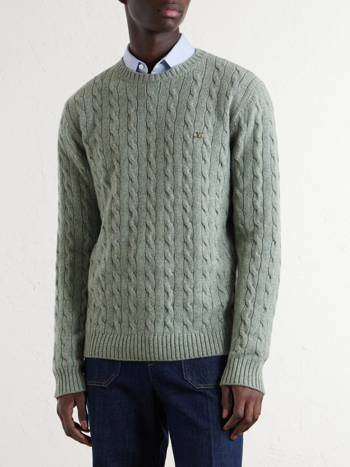 Garavani - Vlogo-Embellished Virgin Sweater