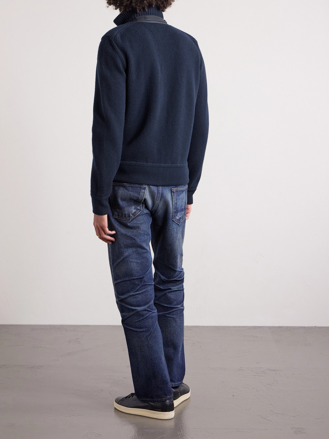 Slim-Fit Quilted Wool Down Jacket