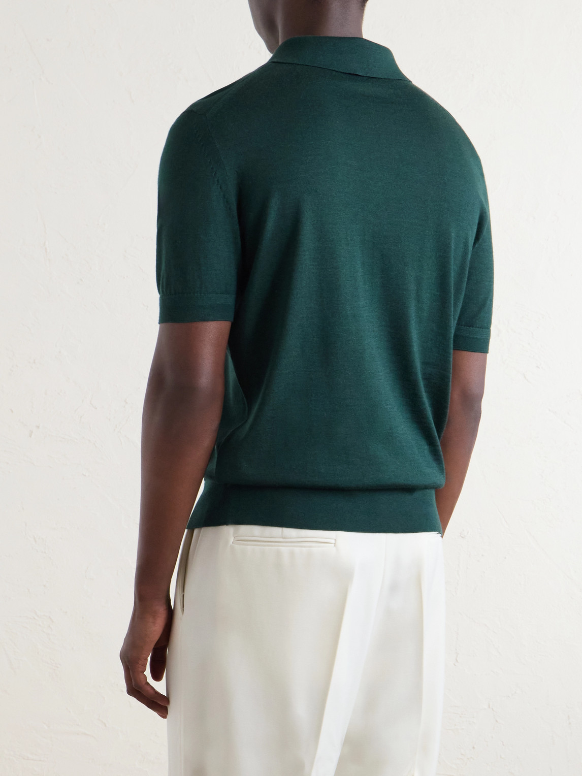Cashmere And Silk-Blend Polo Shirt