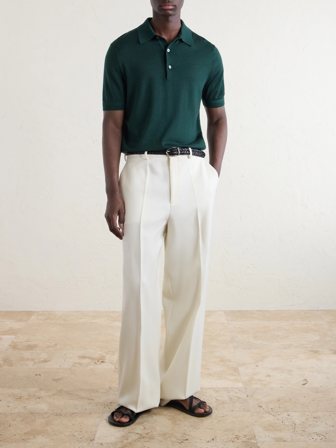 Cashmere And Silk-Blend Polo Shirt