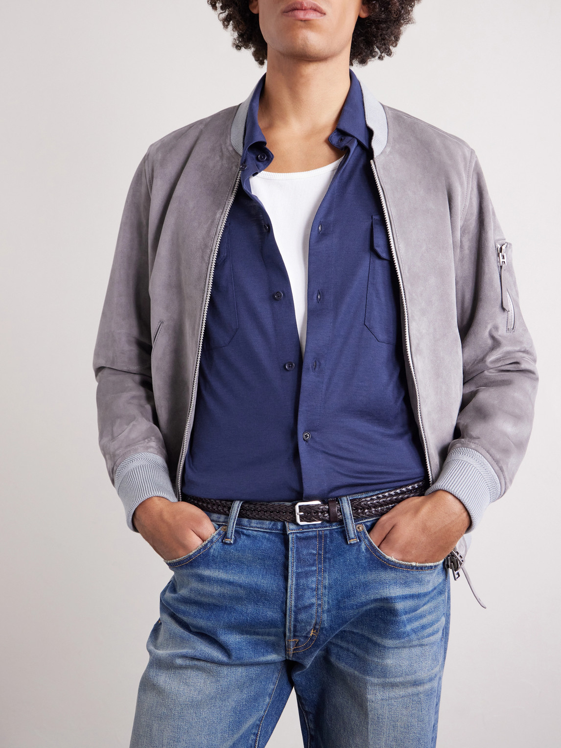 Silk And Cotton-Blend Shirt