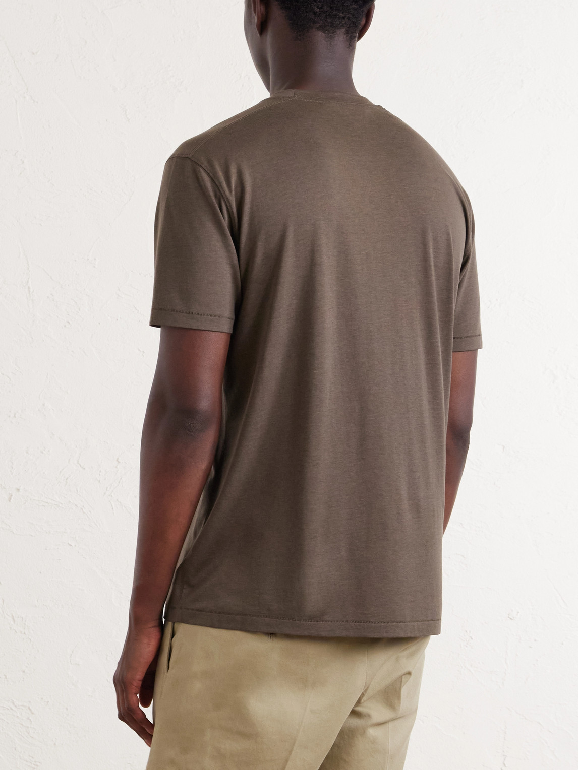 Lyocell And Cotton-Blend T-Shirt