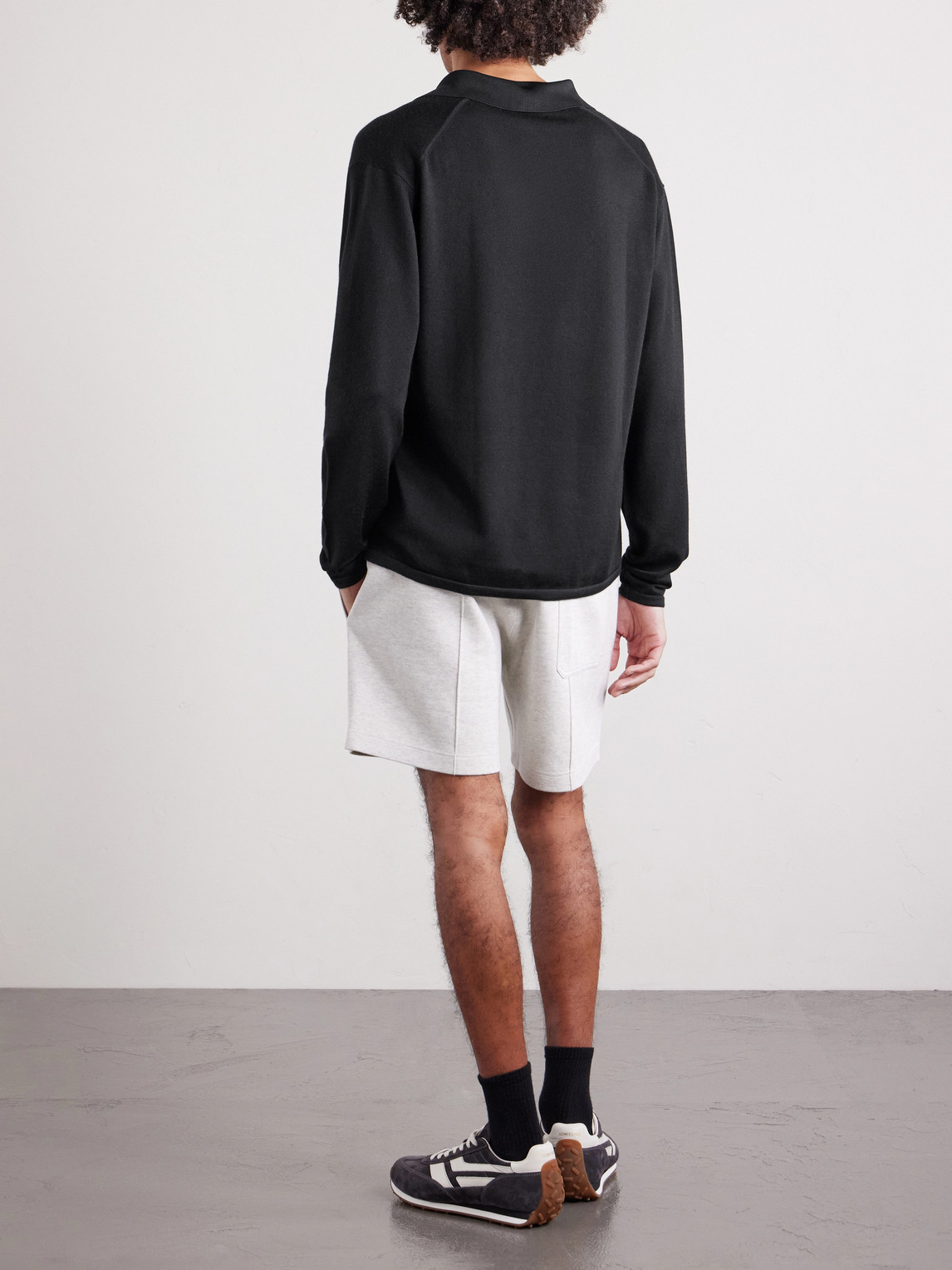 Tom Ford Cashmere and Silk-Blend Polo Shirt - Men | Thumbnail 4 Tom Ford Cashmere and Silk-Blend Polo Shirt - Men | Thumbnail 4