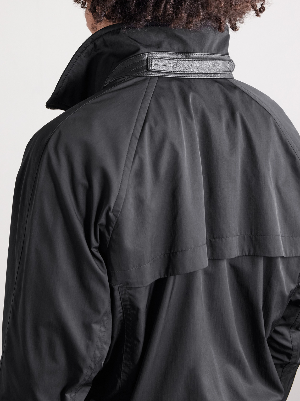 Tom Ford Shell Blouson Jacket In Black