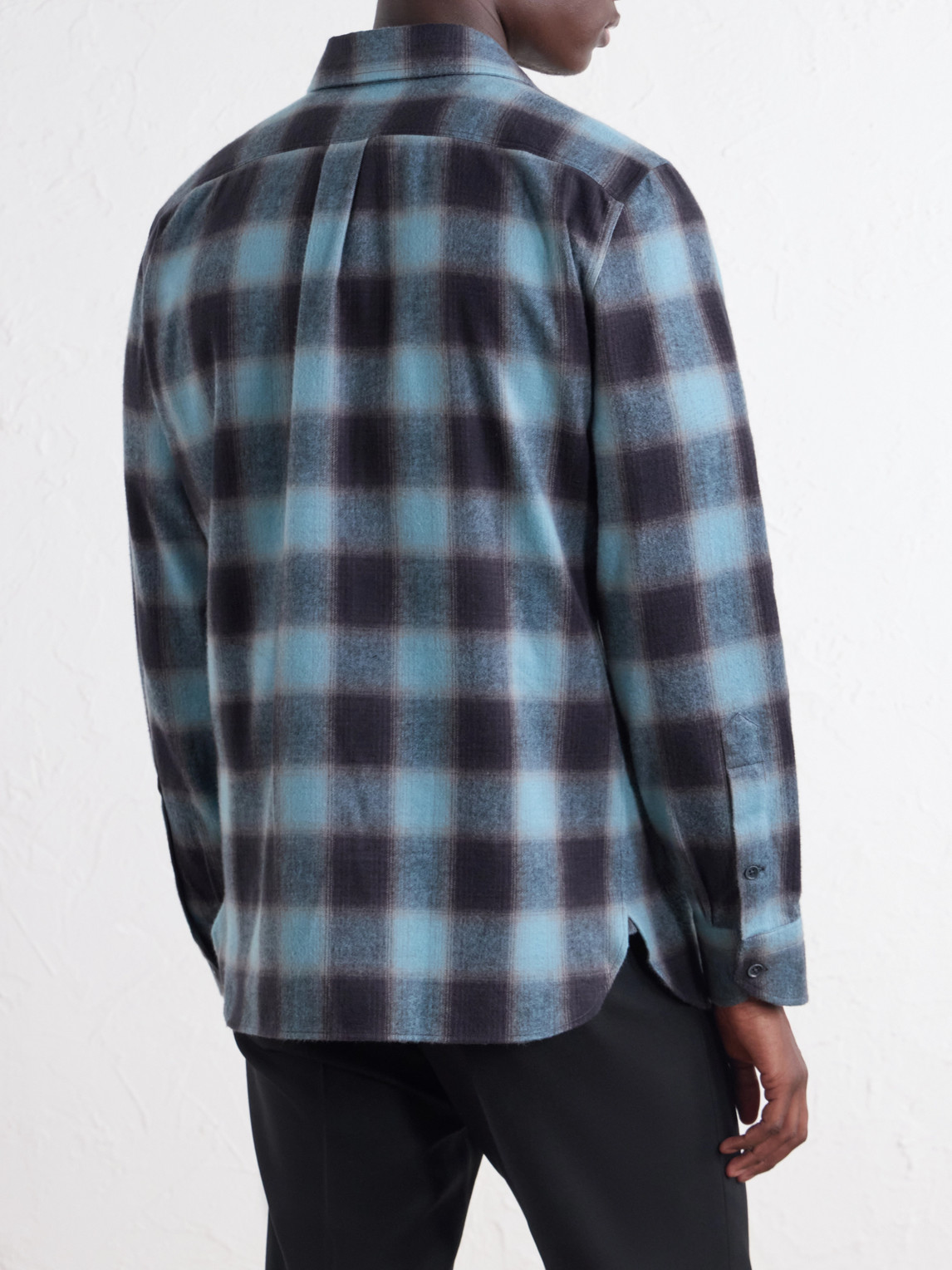 Checked Cotton-Flannel Shirt