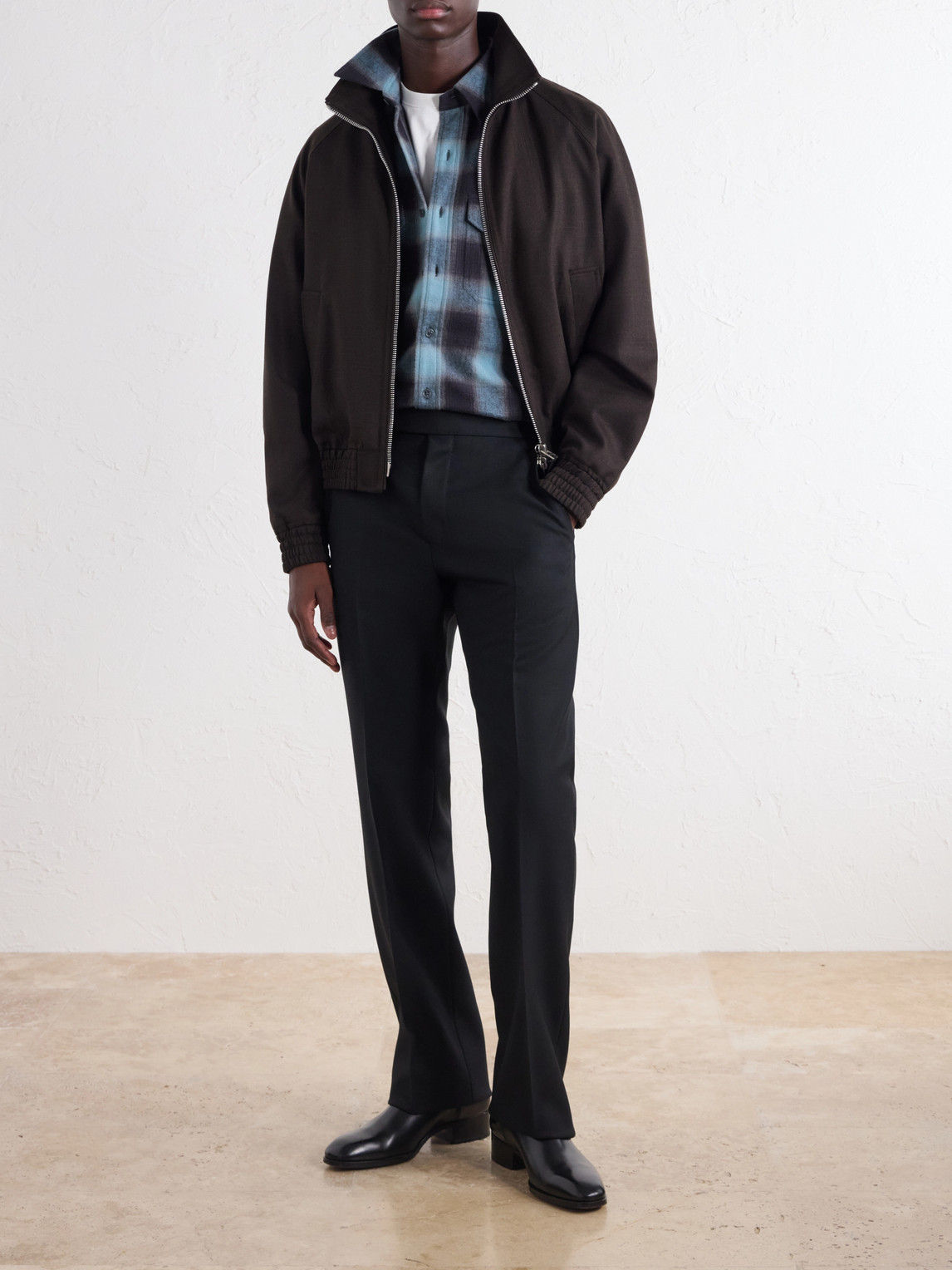 Checked Cotton-Flannel Shirt