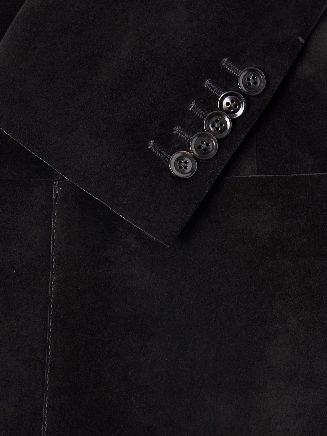 Panelled Suede Blazer