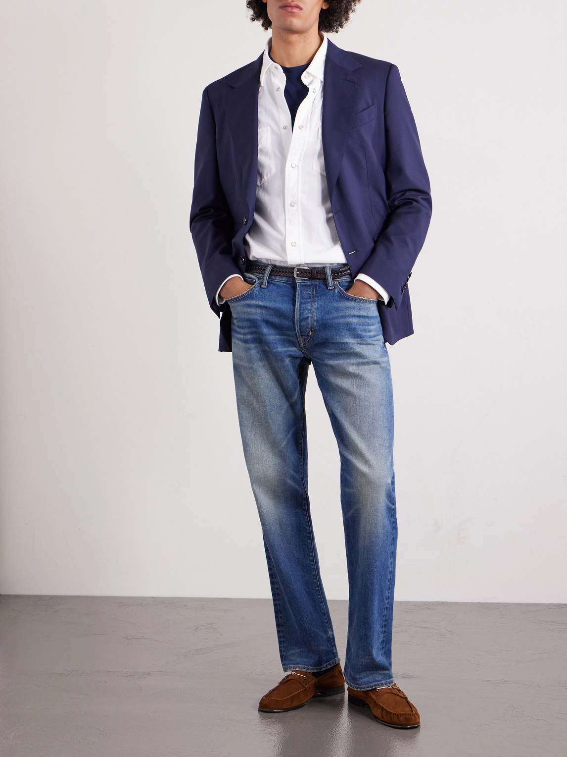 Straight-Leg Selvedge Jeans