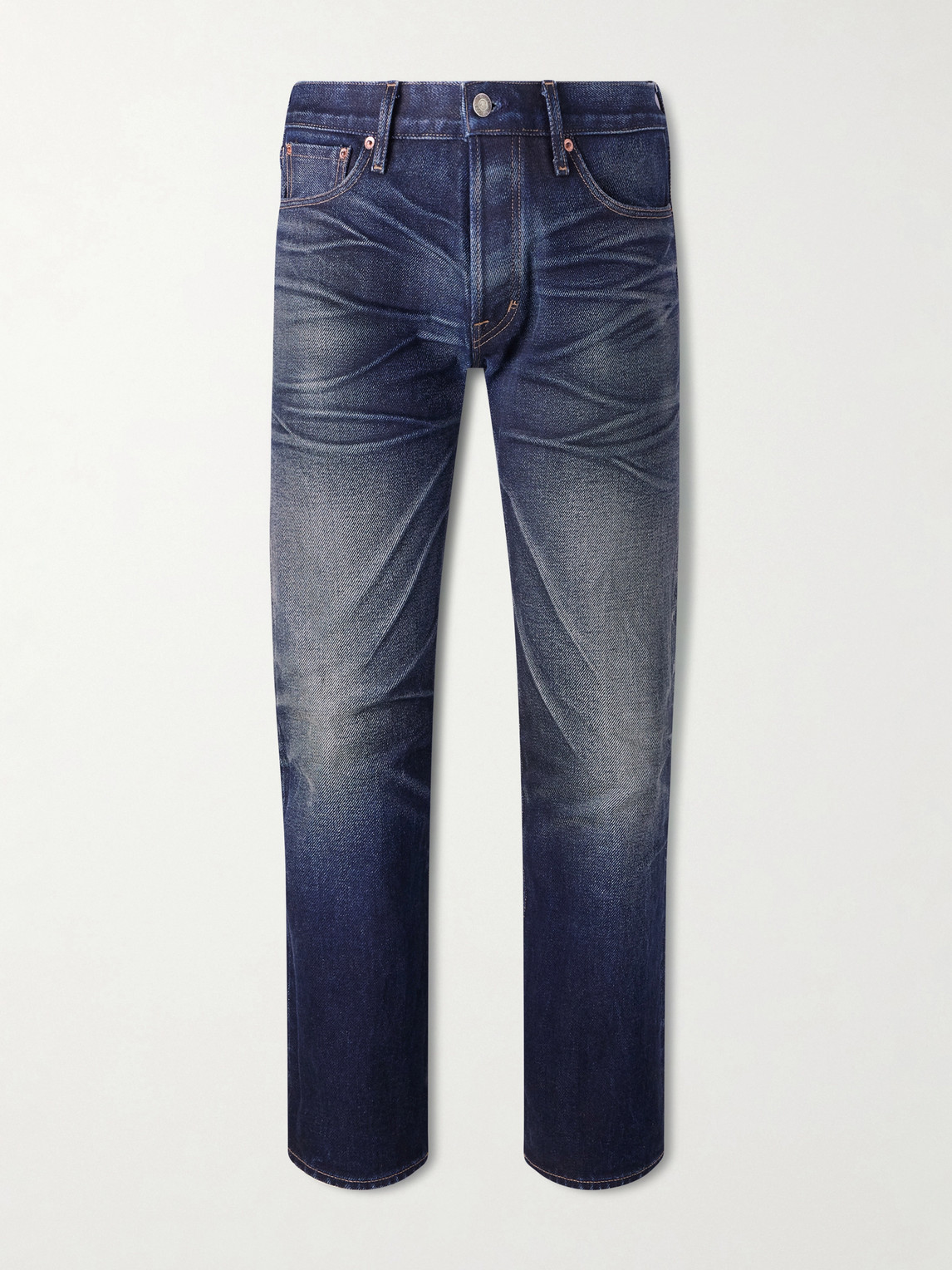 Tom Ford Straight-leg Selvedge Jeans In Blue
