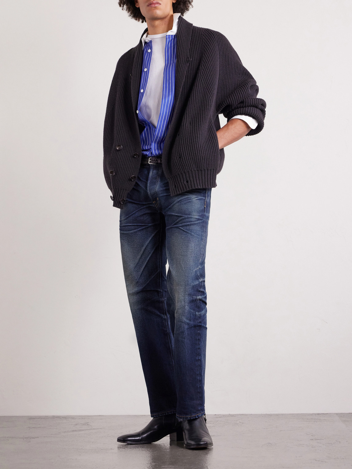 Straight-Leg Selvedge Jeans