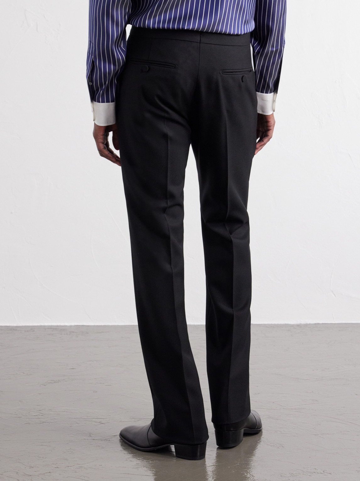 Slim-Leg Wool-Twill Trousers