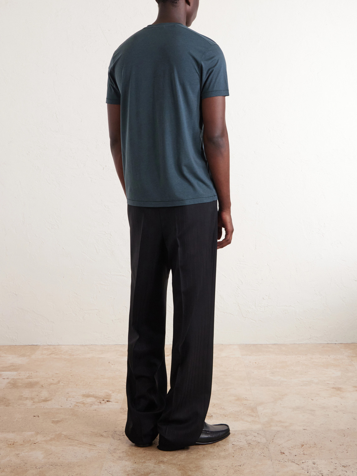 Lyocell And Cotton-Blend T-Shirt