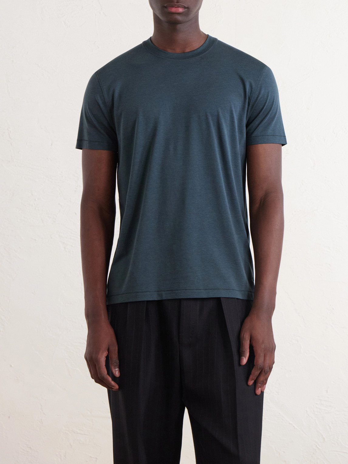 Lyocell And Cotton-Blend T-Shirt