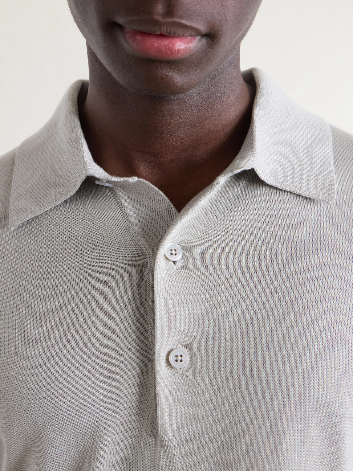 Cashmere And Silk-Blend Polo Shirt