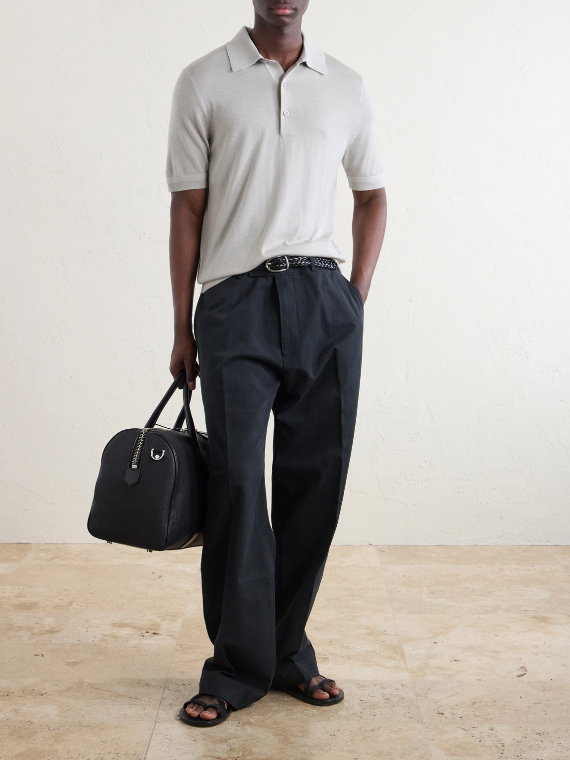 Cashmere And Silk-Blend Polo Shirt