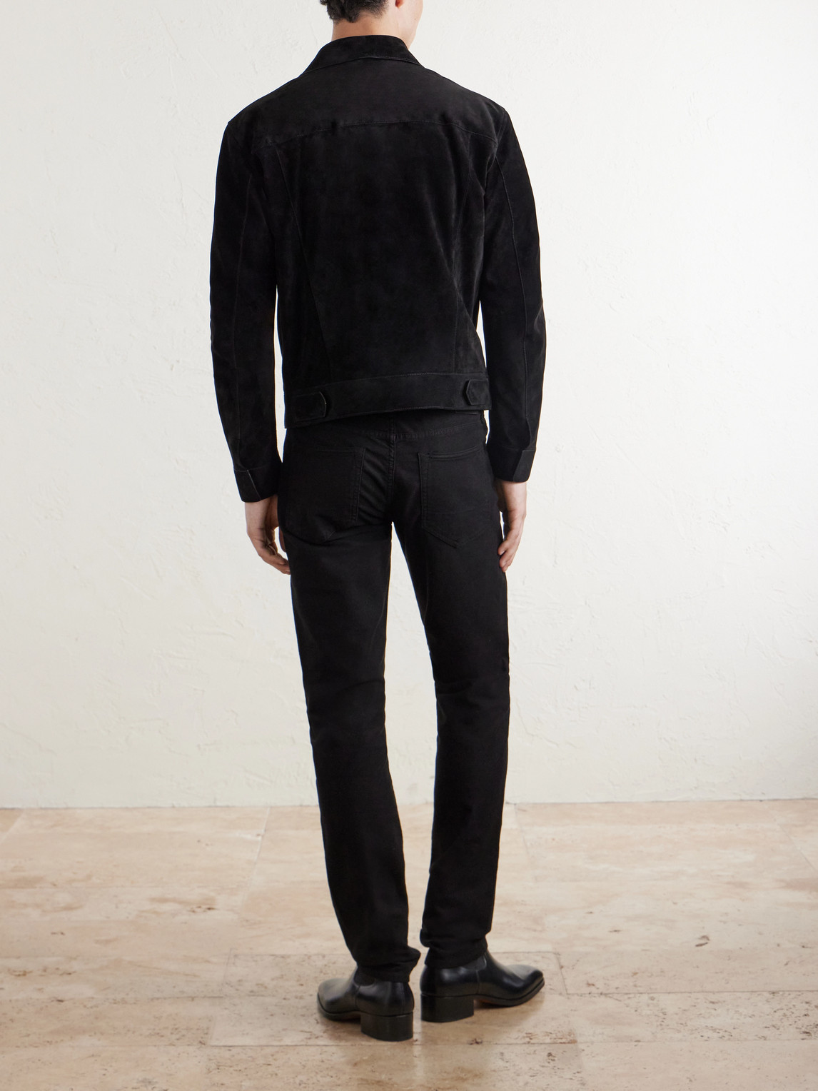 Slim-Fit Suede Jacket