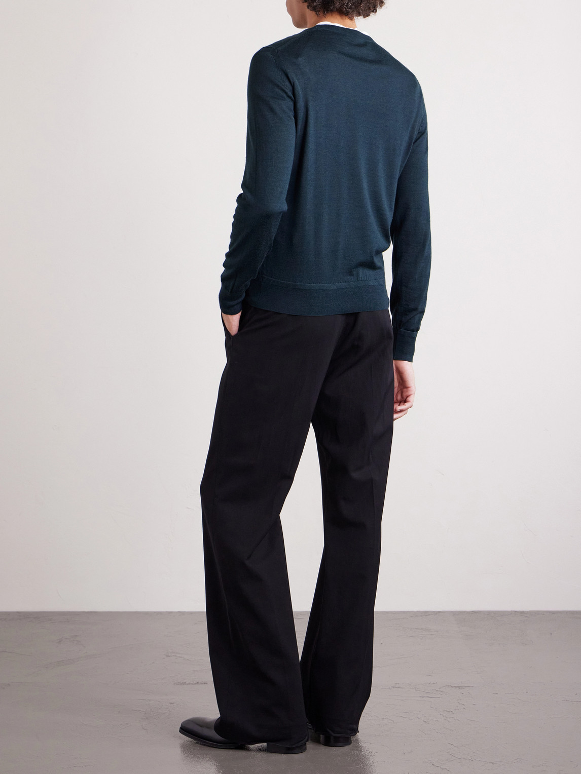 Slim-Fit Cashmere And Silk-Blend Sweater