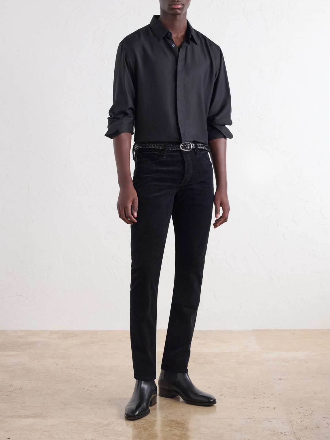 Slim-Fit Cotton-Blend Corduroy
