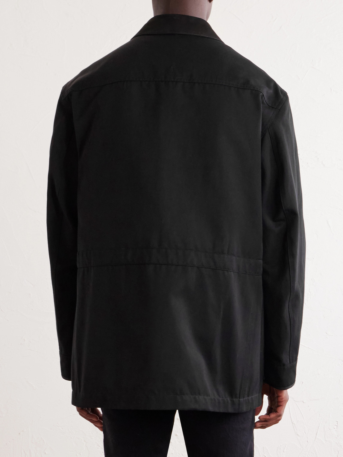 Tom Ford Suede-Trimmed Cotton-Blend Twill Jacket - Men | Thumbnail 4 Tom Ford Suede-Trimmed Cotton-Blend Twill Jacket - Men | Thumbnail 4
