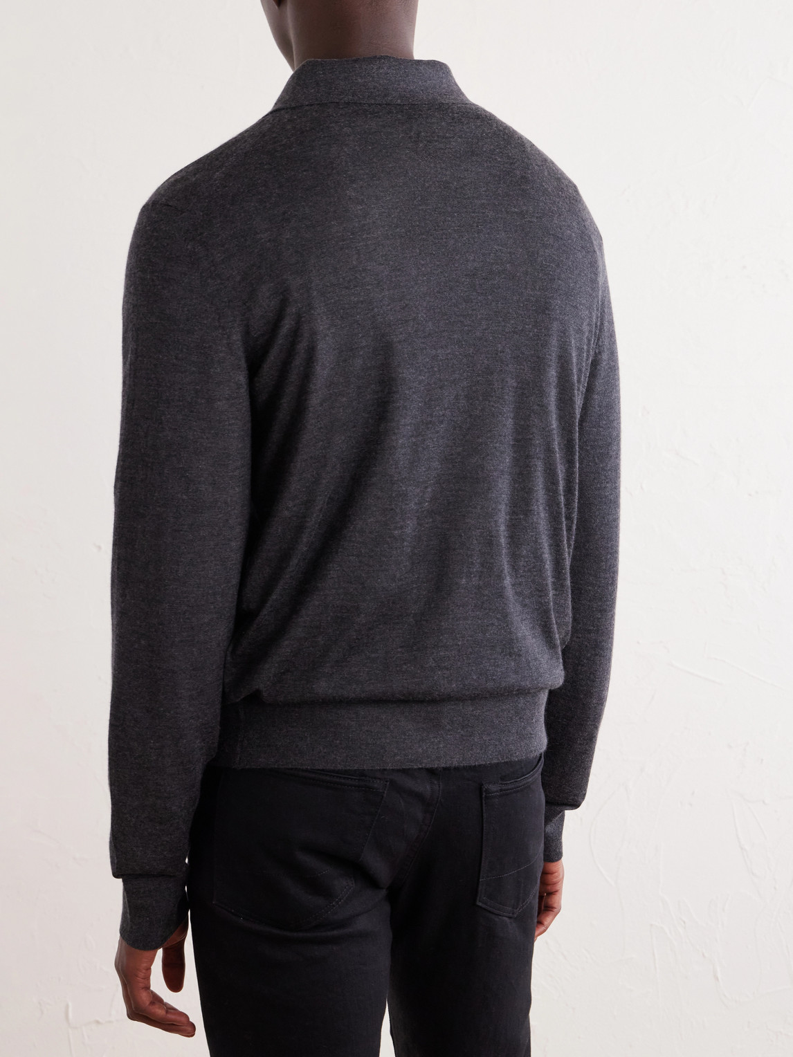 Tom Ford Cashmere and Silk-Polo Shirt - Men | Thumbnail 4 Tom Ford Cashmere and Silk-Polo Shirt - Men | Thumbnail 4