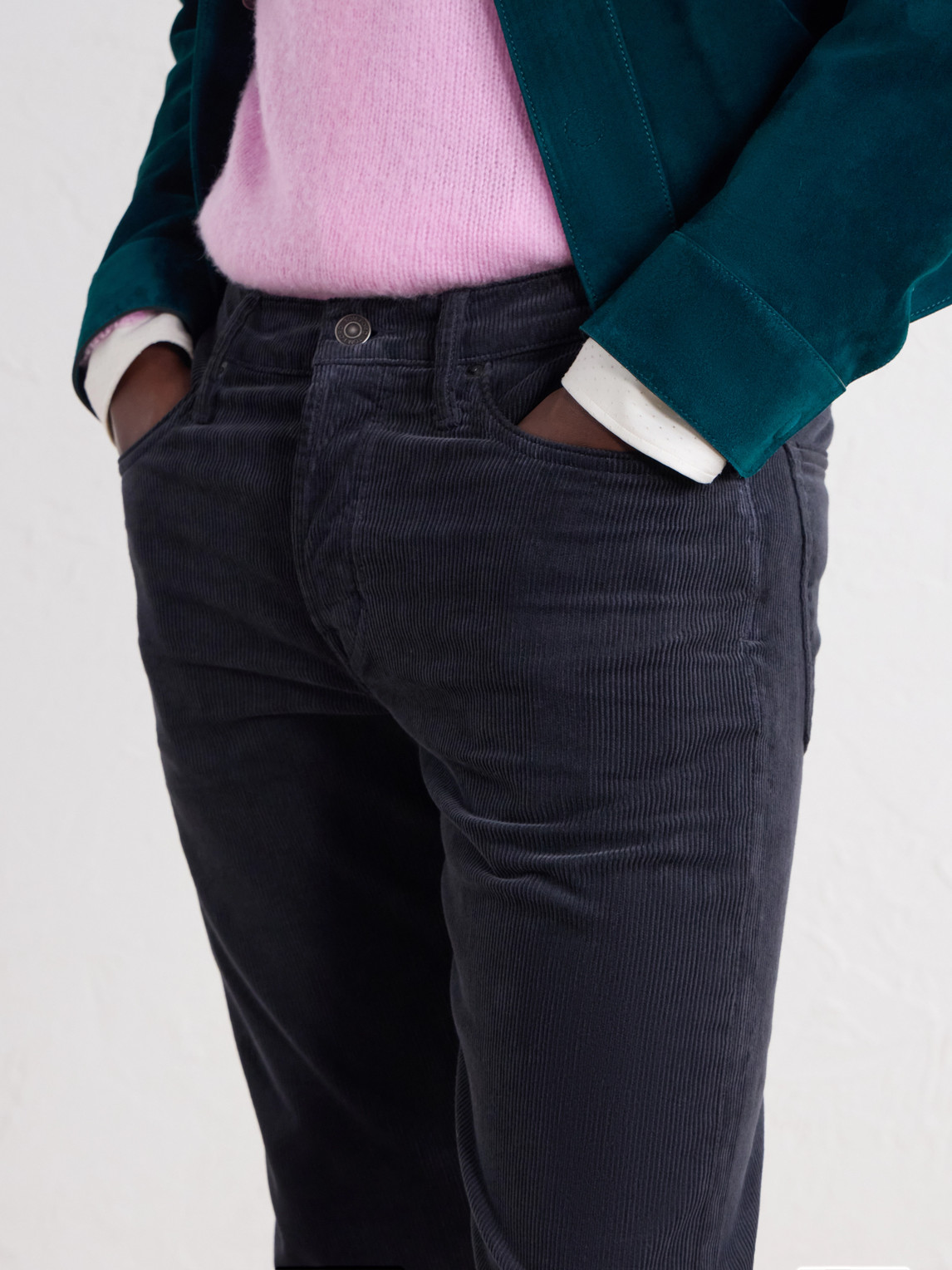 Slim-Fit Cotton-Blend Corduroy