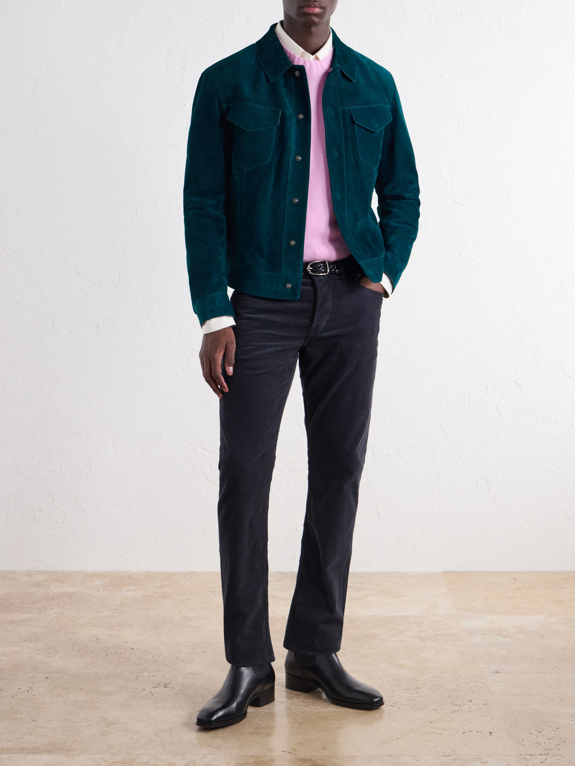 Slim-Fit Cotton-Blend Corduroy