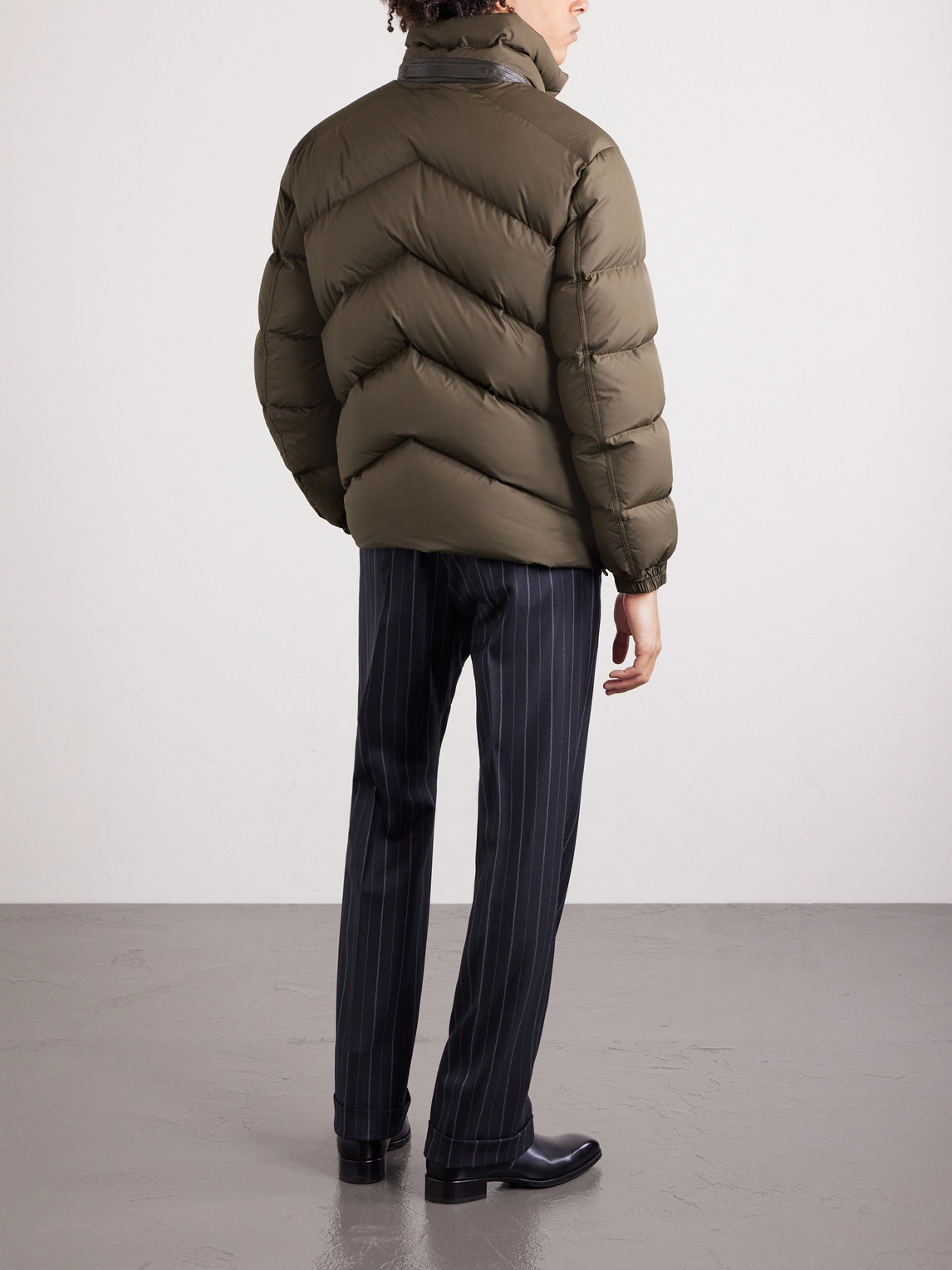 Padded Quilted Shell Bomber Jacket