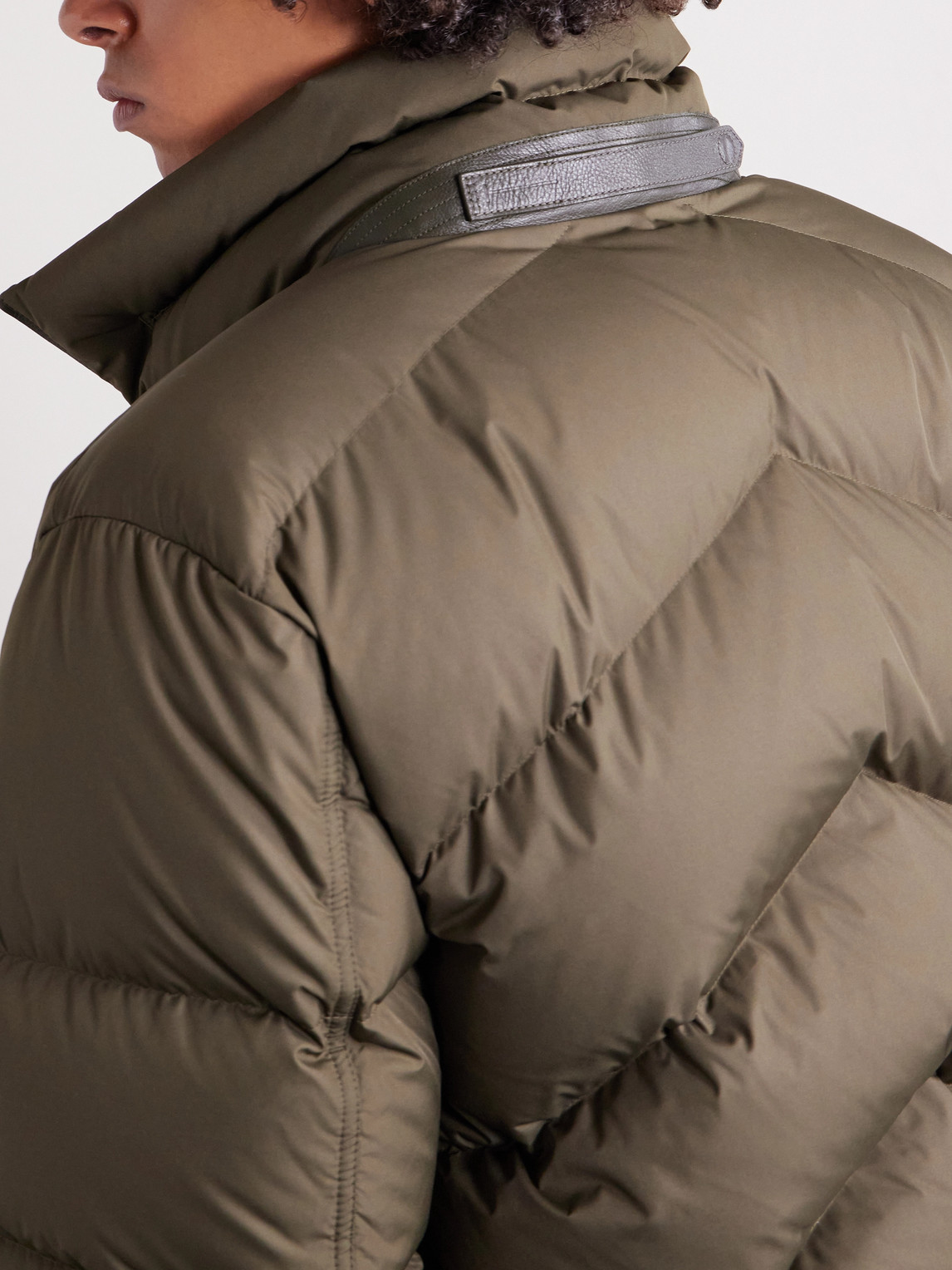 Padded Quilted Shell Bomber Jacket