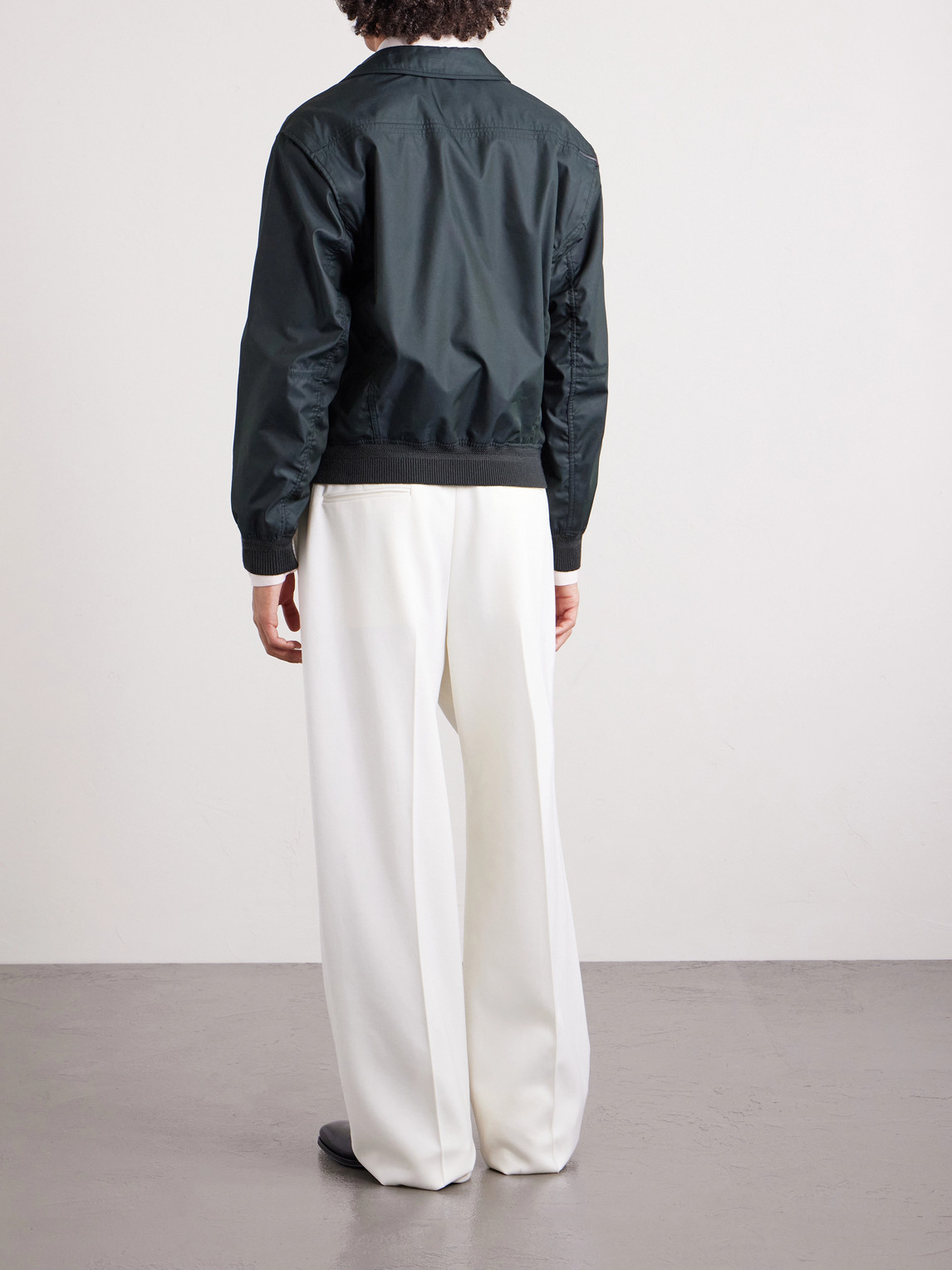 Cotton-Blend Twill Blouson Jacket