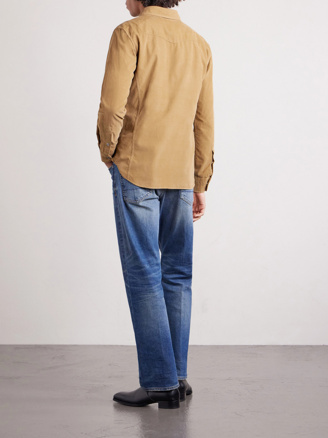 Slim-Fit Cotton-Corduroy Shirt