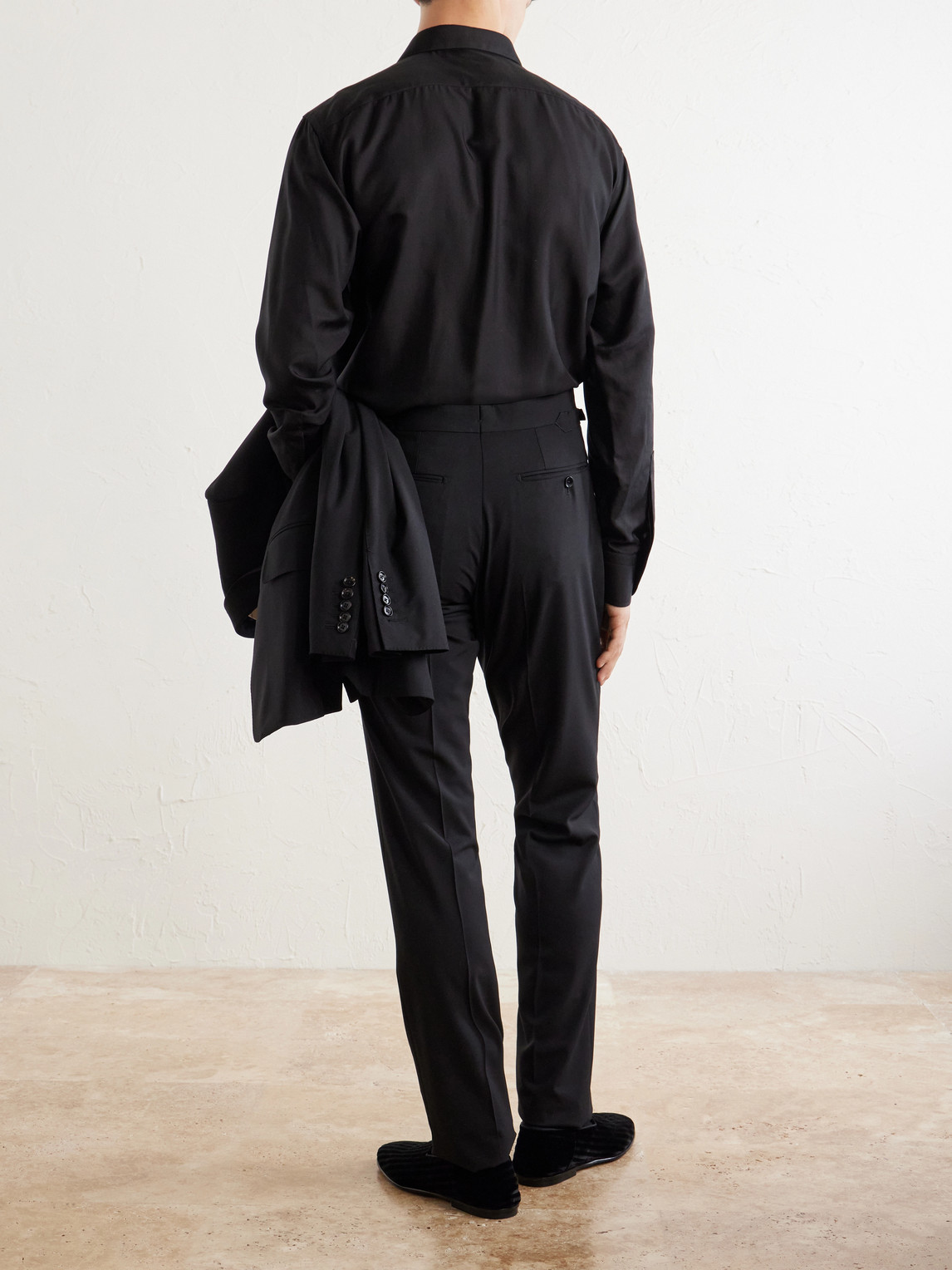Shelton Straight-Leg Stretch-Wool Trousers