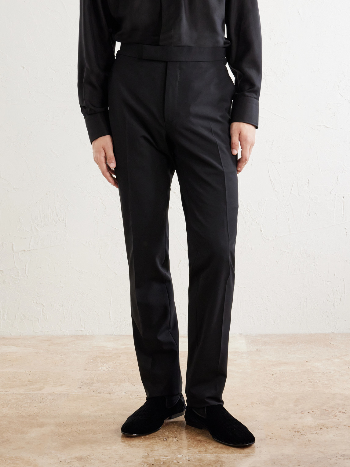 Shelton Straight-Leg Stretch-Wool Trousers