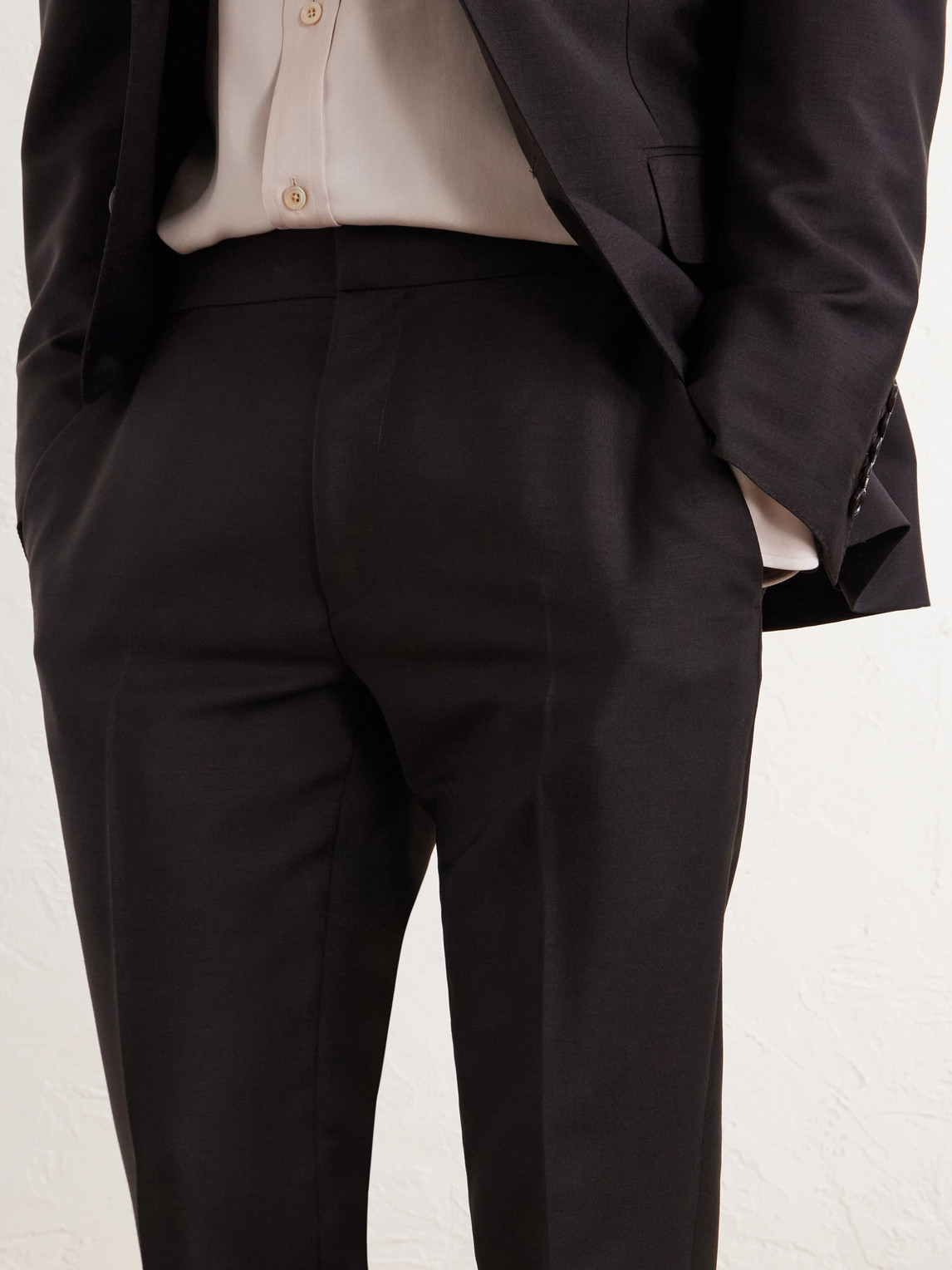 O'Connor Straight-Leg Mohair And Wool-Blend Suit Trousers