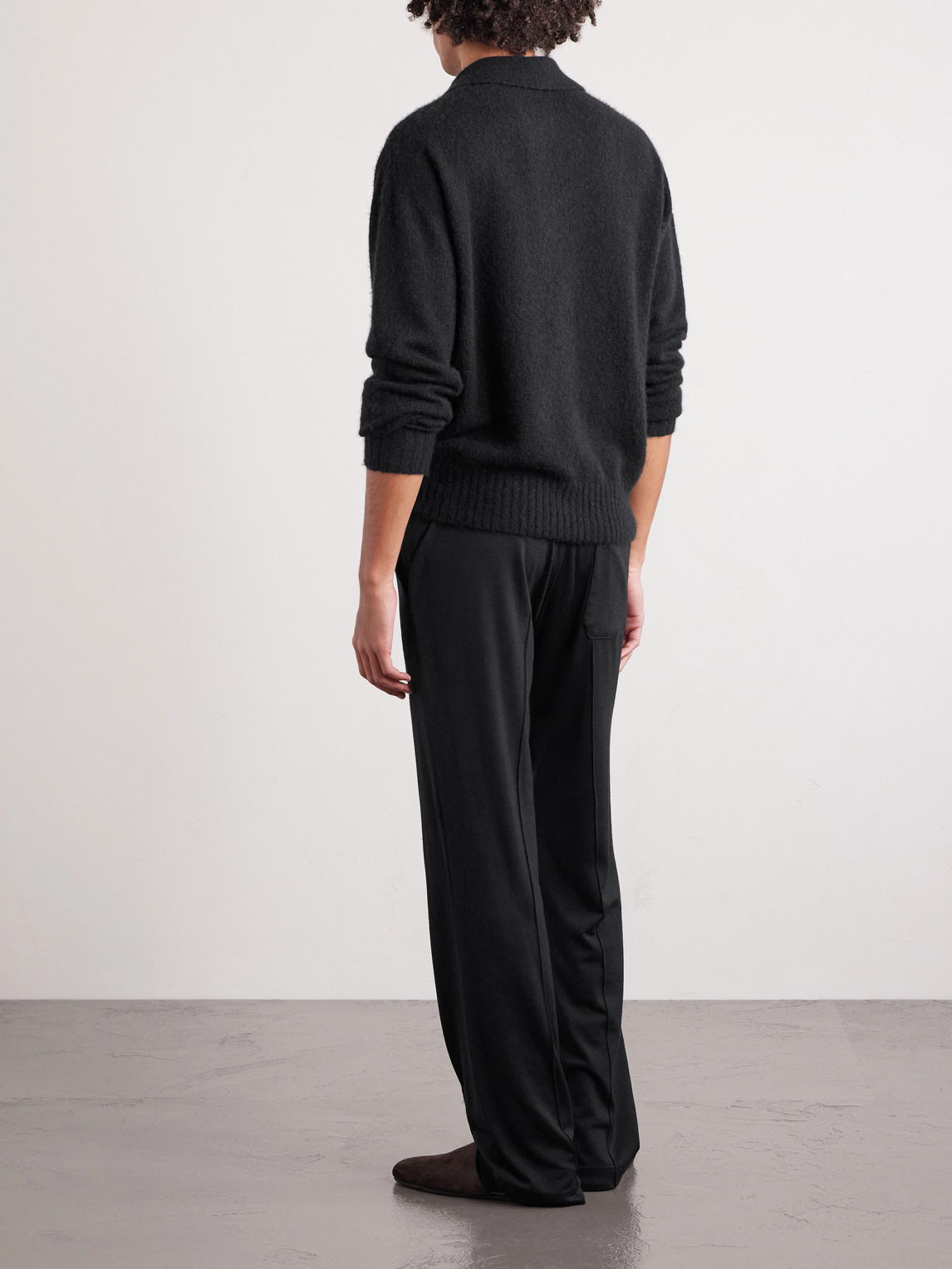 Straight-Leg Wool, Silk And Cashmere-Blend Sweatpants
