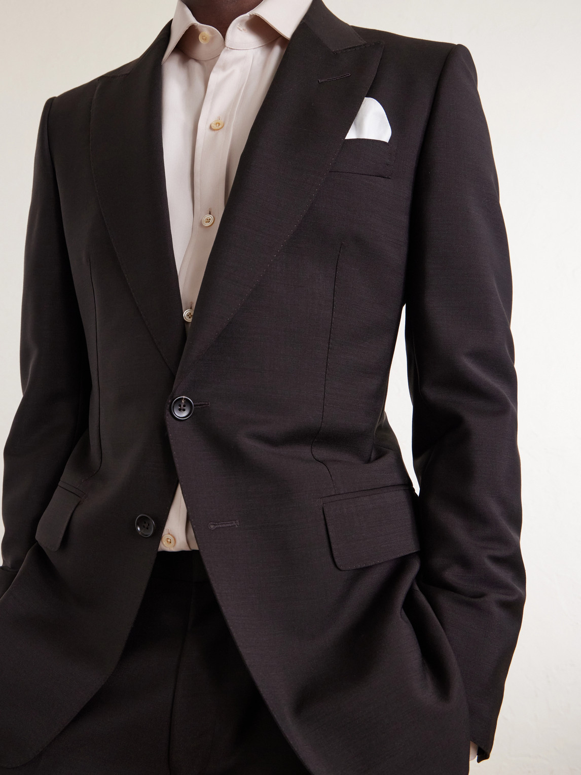 O'Connor Mohair And Wool-Blend Suit Jacket