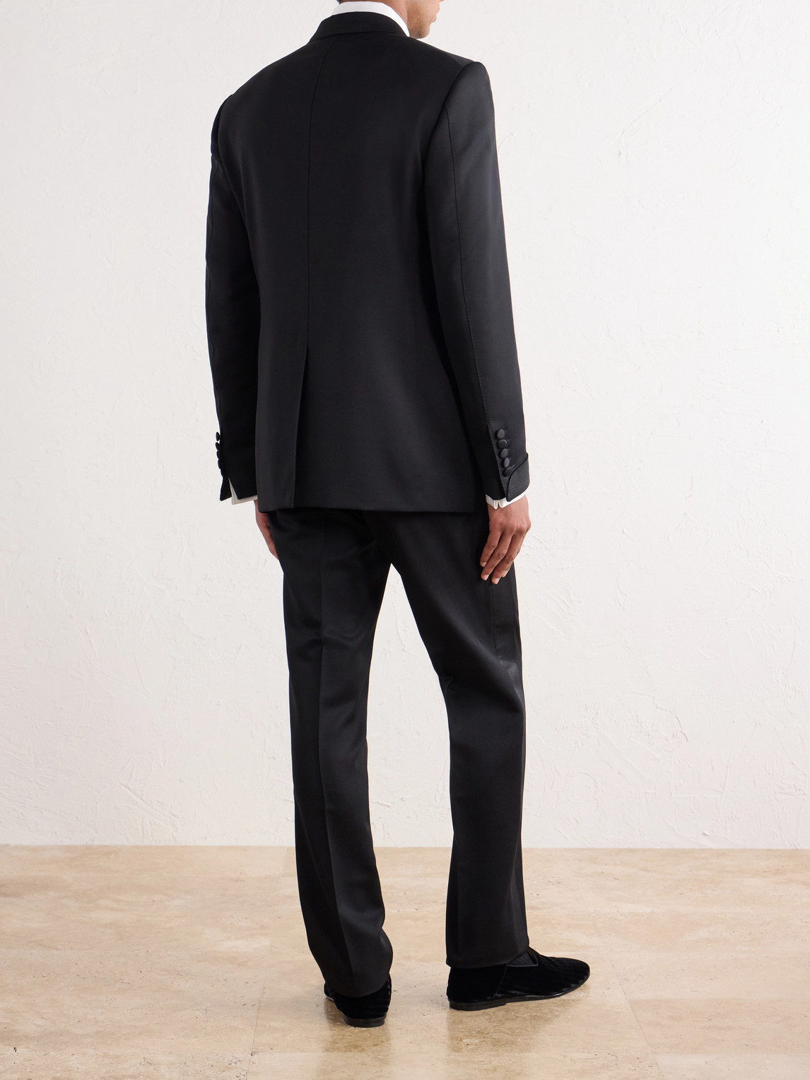 Shelton Grosgrain-Trimmed Wool And Mohair-Blend Twill Tuxedo Suit